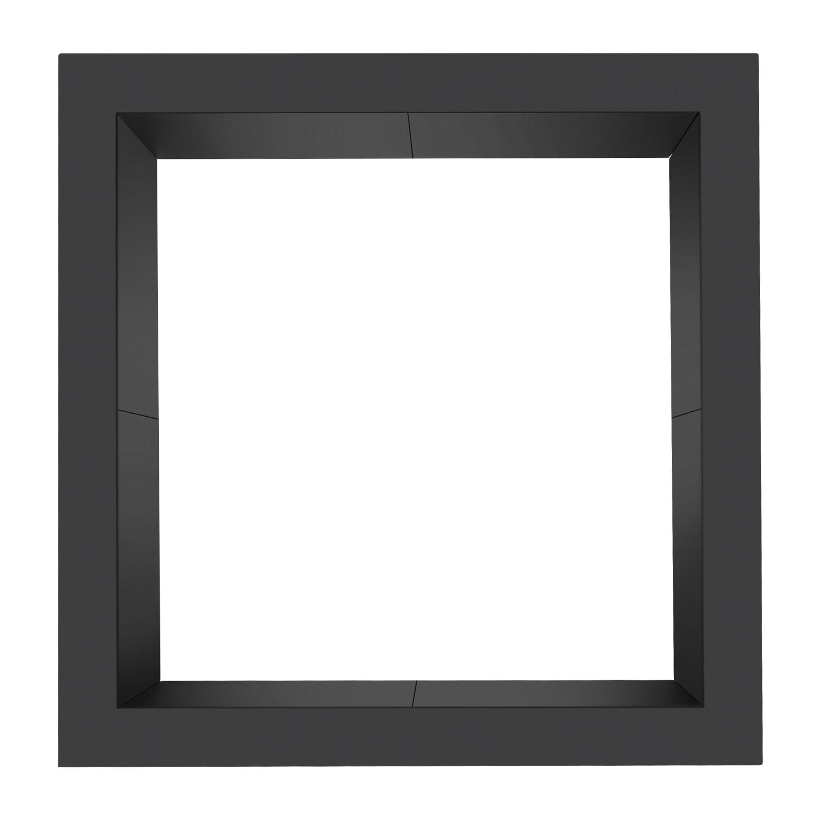 VEVOR Fire Pit Ring, 42x42 in Outer/36x36 in Inner Diameter, 10inch Height Square Fire Pit Insert, Heavy Duty Carbon Steel Liner DIY Campfire Ring above or In-Ground, for Outdoor Camping, Bonfires