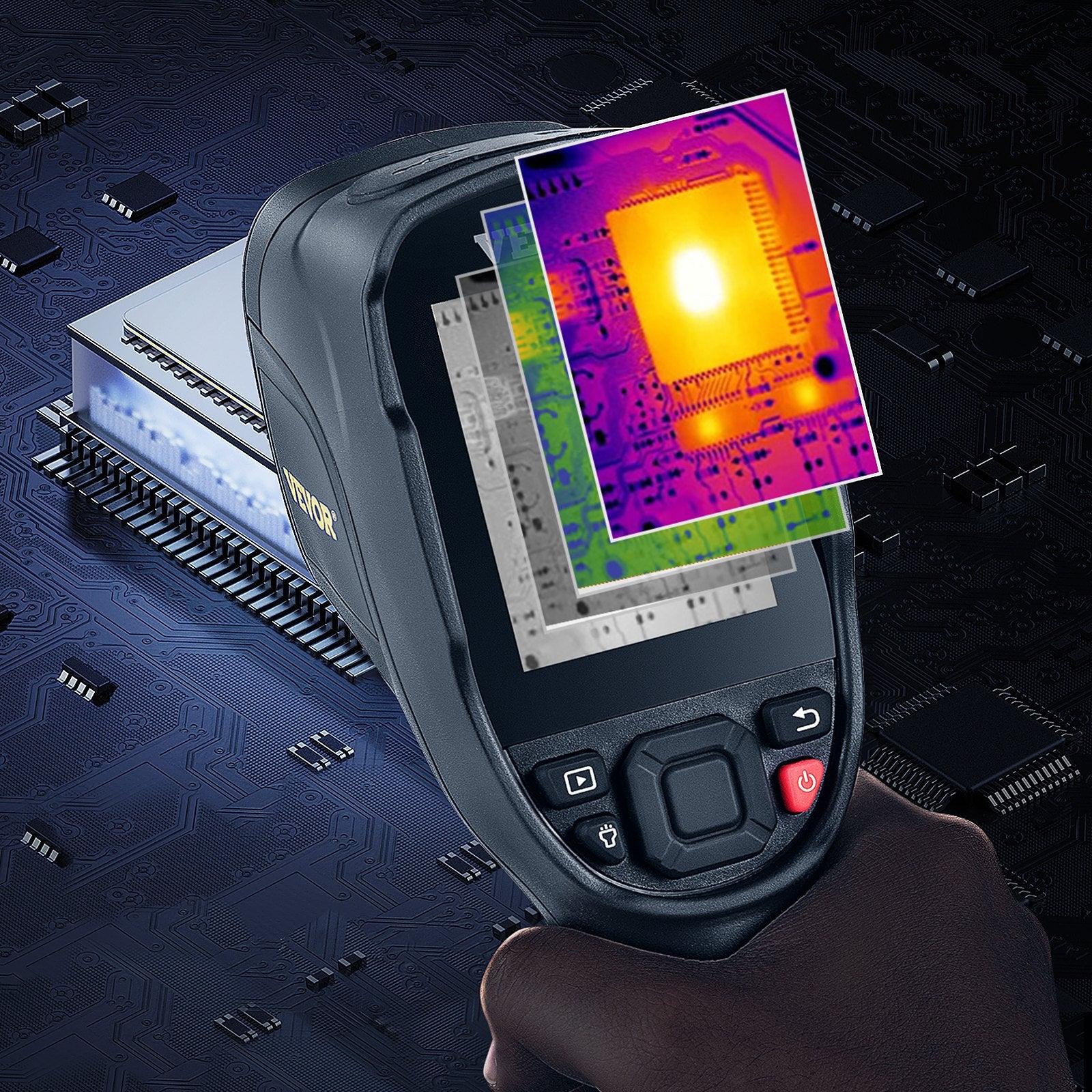 VEVOR Infrared Thermal Imager Thermal Camera IR Resolution 240x180 2.8" LCD Screen