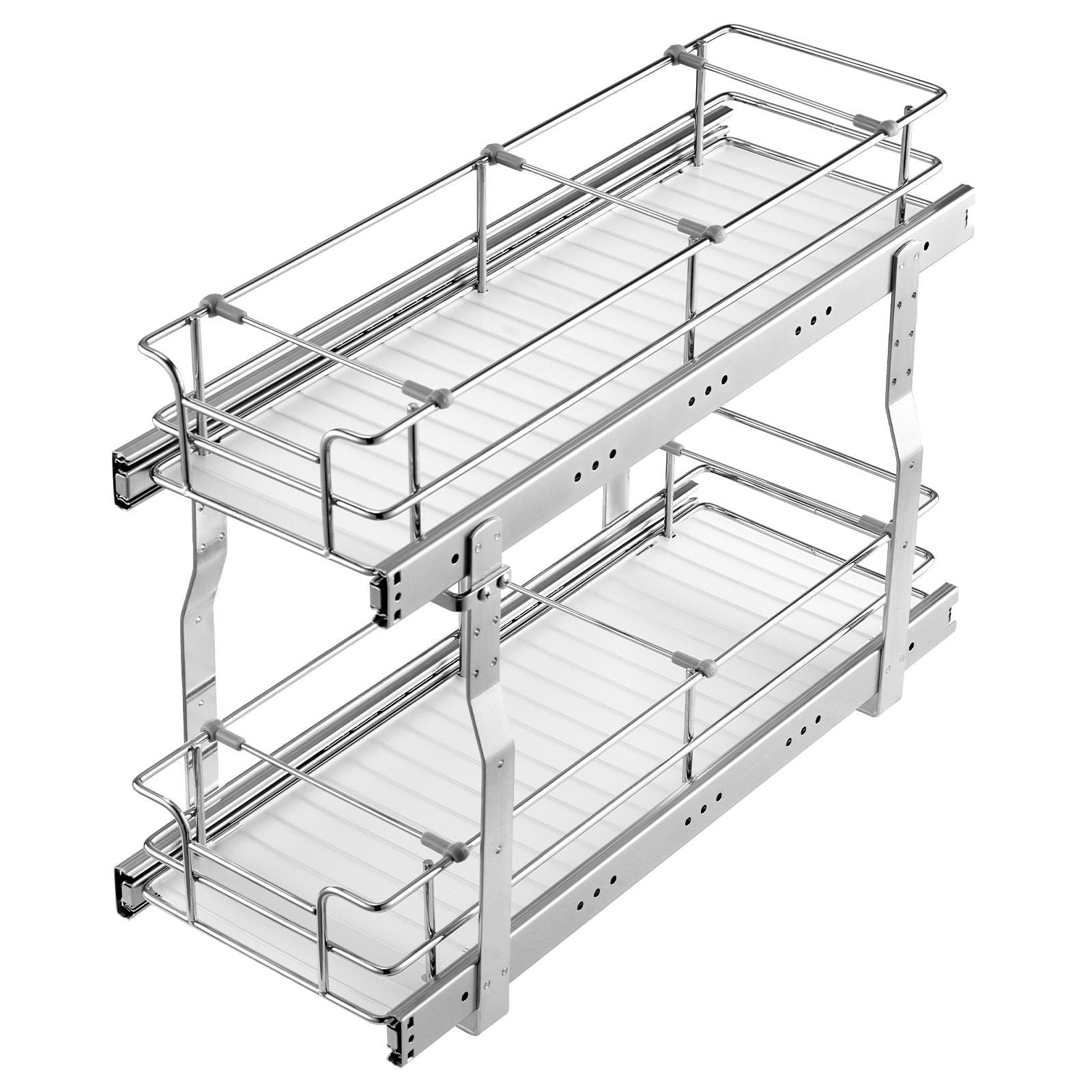 215 x 533 x 385mm Pull Out Cabinet Organizer, Heavy Duty Slide Out Pantry Shelves, Steel Roll Out Drawers, Sliding Drawer Storage for Home Under Sink, 245 x 563 x 485 mm Install Size for Cabinet
