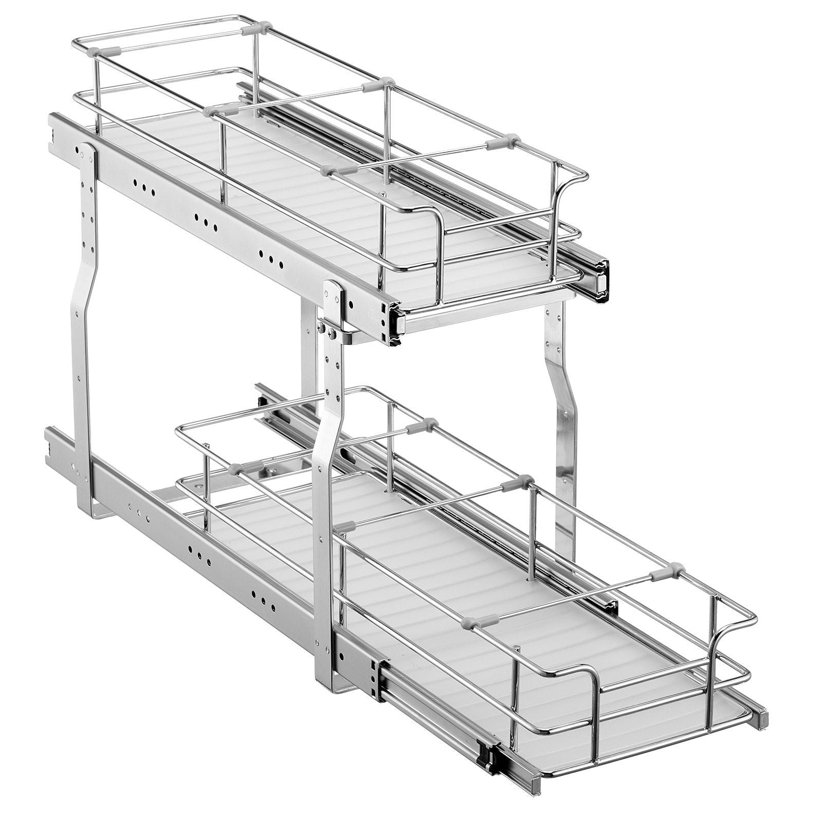 215 x 533 x 385mm Pull Out Cabinet Organizer, Heavy Duty Slide Out Pantry Shelves, Steel Roll Out Drawers, Sliding Drawer Storage for Home Under Sink, 245 x 563 x 485 mm Install Size for Cabinet