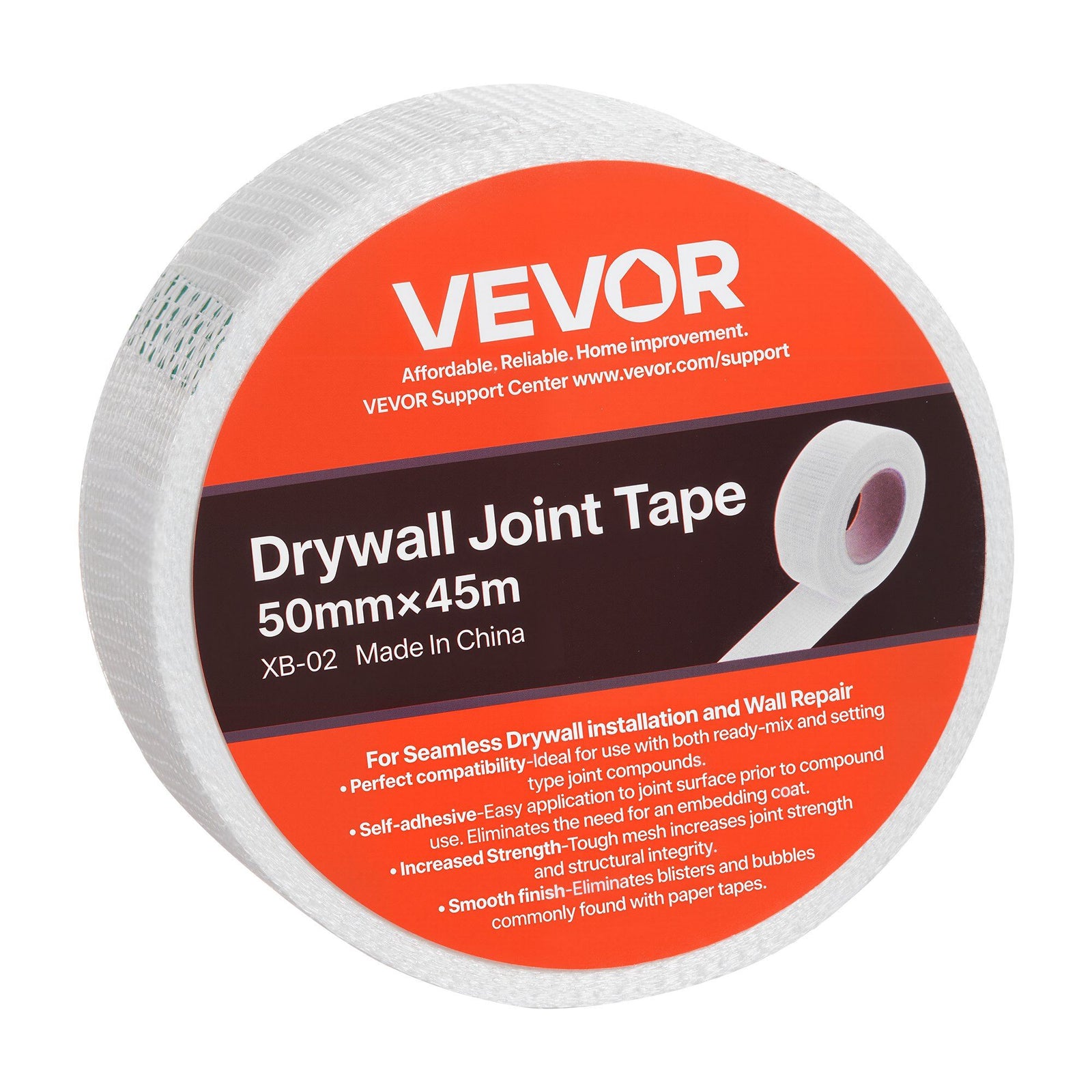 Drywall Mesh Tape, 50mm W x 45m L Self-Adhesive Fiberglass Drywall Joint Tape, 36 Rolls Dry Wall Patch for Easy Sheetrock Ceiling Crack Repair, to Achieve Smooth Even Wall Surface