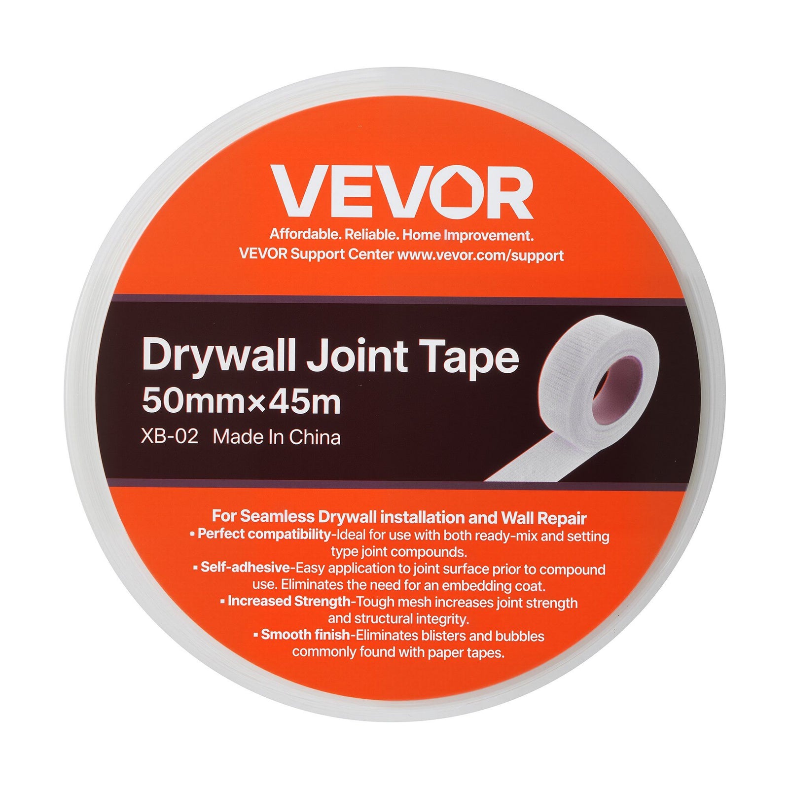 Drywall Mesh Tape, 50mm W x 45m L Self-Adhesive Fiberglass Drywall Joint Tape, 36 Rolls Dry Wall Patch for Easy Sheetrock Ceiling Crack Repair, to Achieve Smooth Even Wall Surface