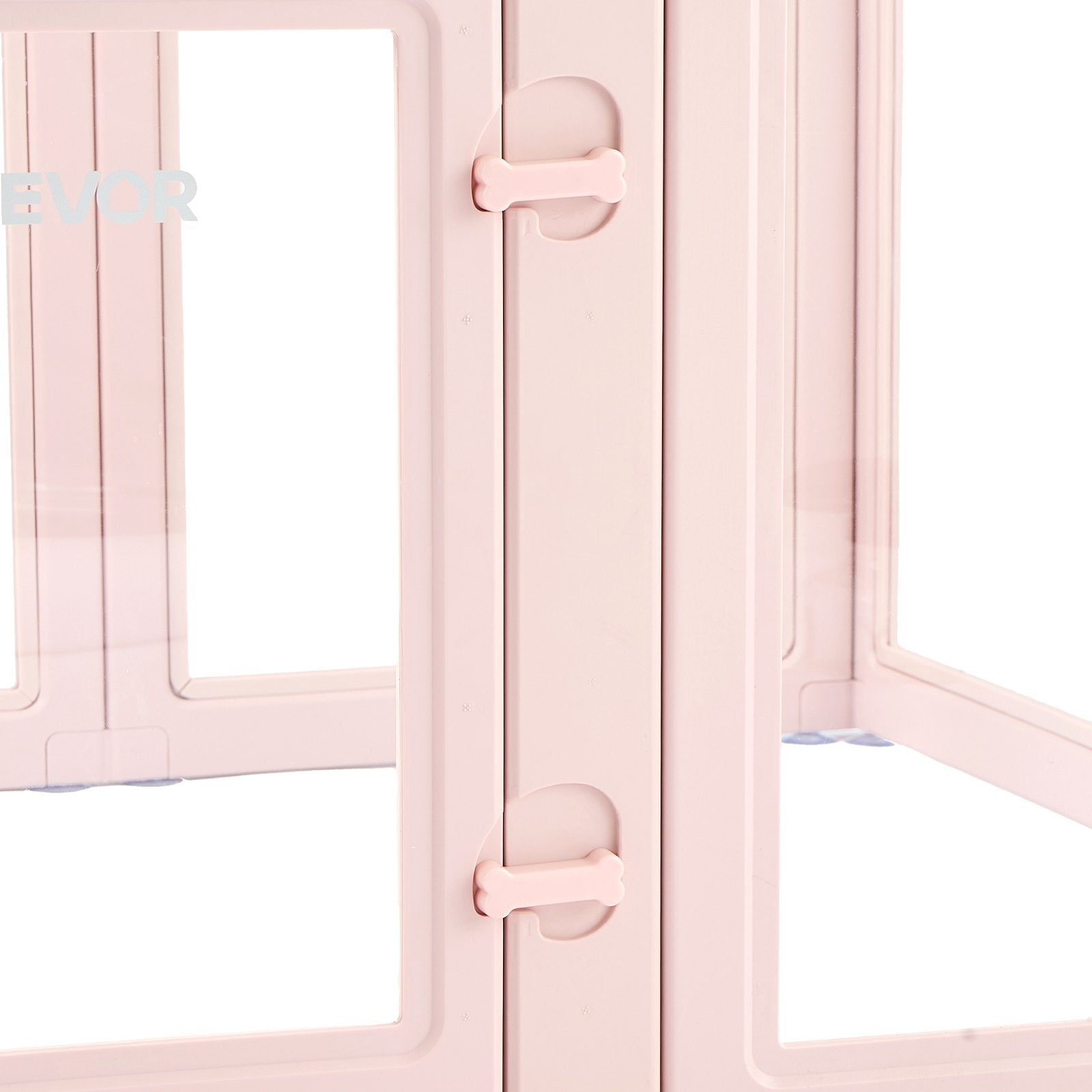 VEVOR Dog Whelping Box, 1.54x1x0.6 m Plastic Dog Whelping Pen for Medium Sized Dogs, Waterproof Transparent Puppy Playpen with Windows & Door Lock, Easy to Clean, Durable Indoor Pet Dogs Cats Birth Kit