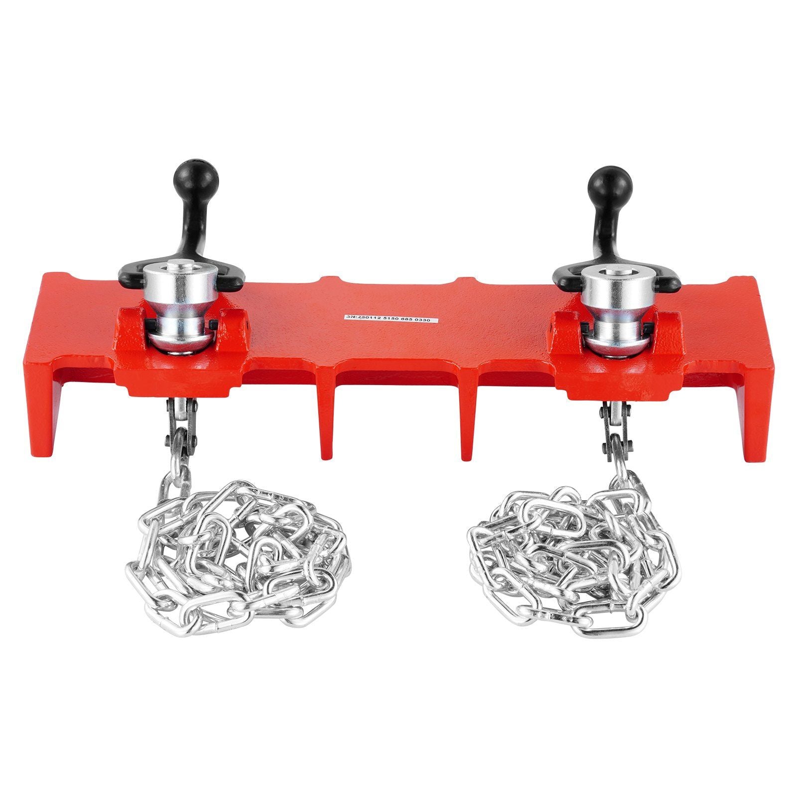 Pipe Welding Vise, 1/2 to 8-inch Pipe Welding Clamp with Dual Chains & Crank Handles, Heavy-Duty Cast Iron Welding Vise for a Variety of Pipes