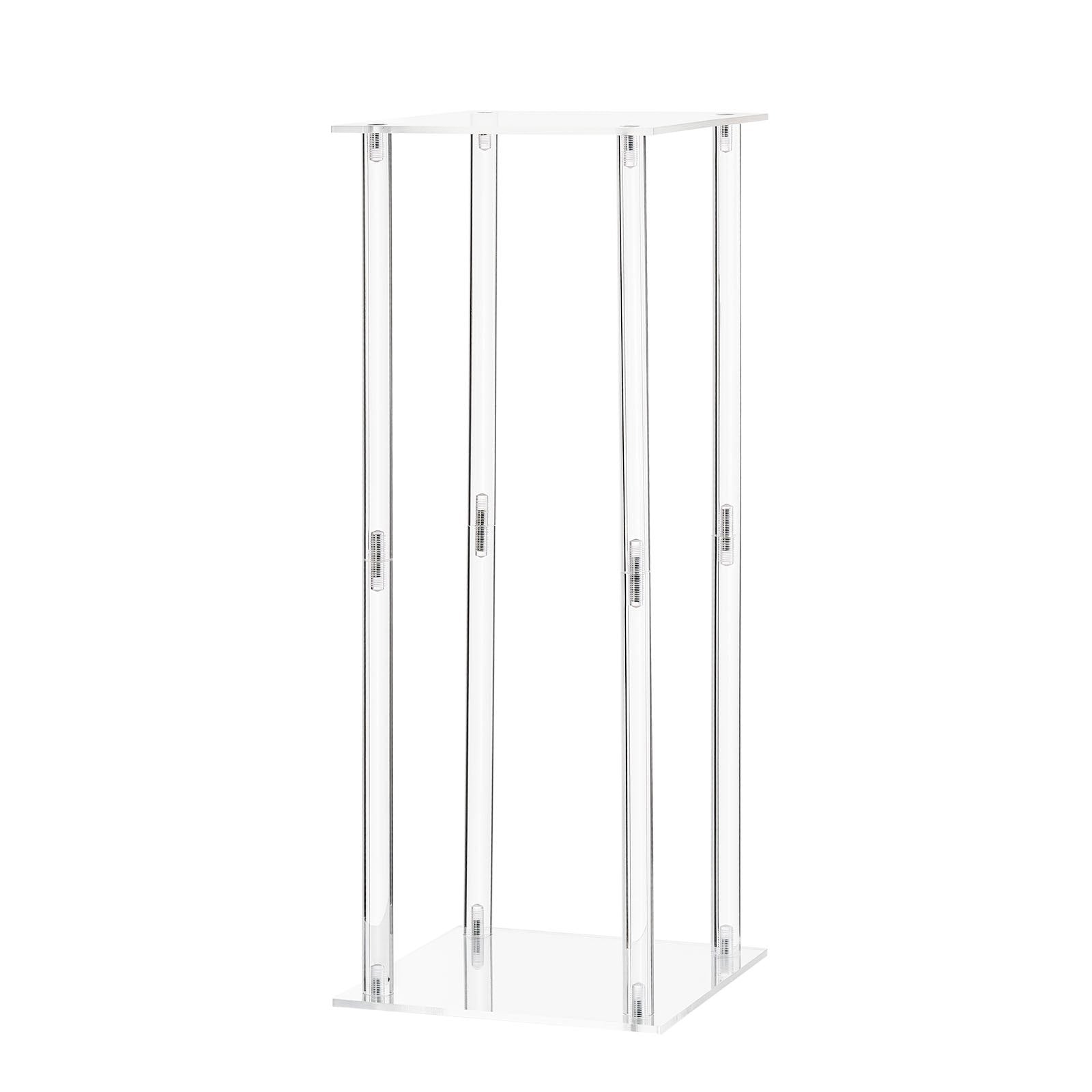 VEVOR Wedding Flower Stand, 10PCS 50cm Column Flower Stand, Floral Stands with Acrylic Laminate, Cylindrical Cubic Floral Display Rack for Wedding, Party, Birthday, Home, Centerpiece Stands