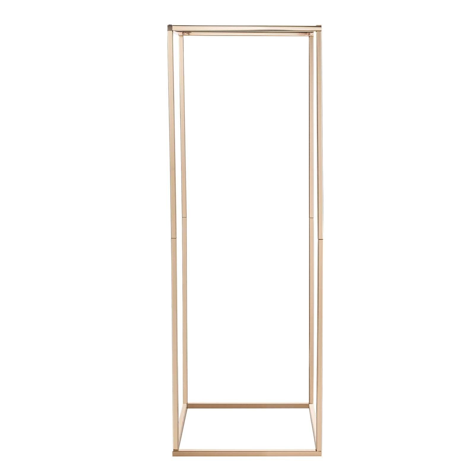 Wedding Flower Stand, 10PCS 80cm Column Flower Stand, Floral Stands with Metal Laminate, Gold Rectangular Floral Display Rack for Wedding, Party, Birthday, Home, Gold Centerpiece Stands