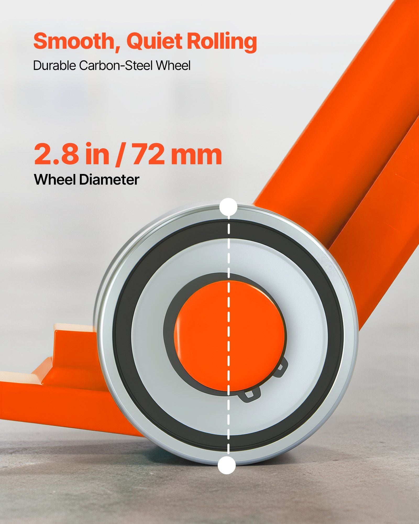 Prylever Bar, 2994 kg Weight Capacity, 1.4 m Carbon Steel Handle Lever Dolly, Pry Lever Bar with Wheels for Large Pallets, Heavy Items, Concrete Blocks, Heavy Duty Equipment Handling