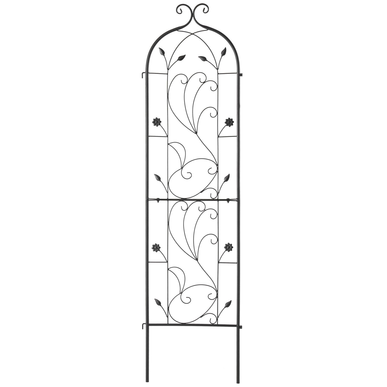 VEVOR Metal Garden Trellis for Climbing Plant Support 60 x 15 in Rustproof