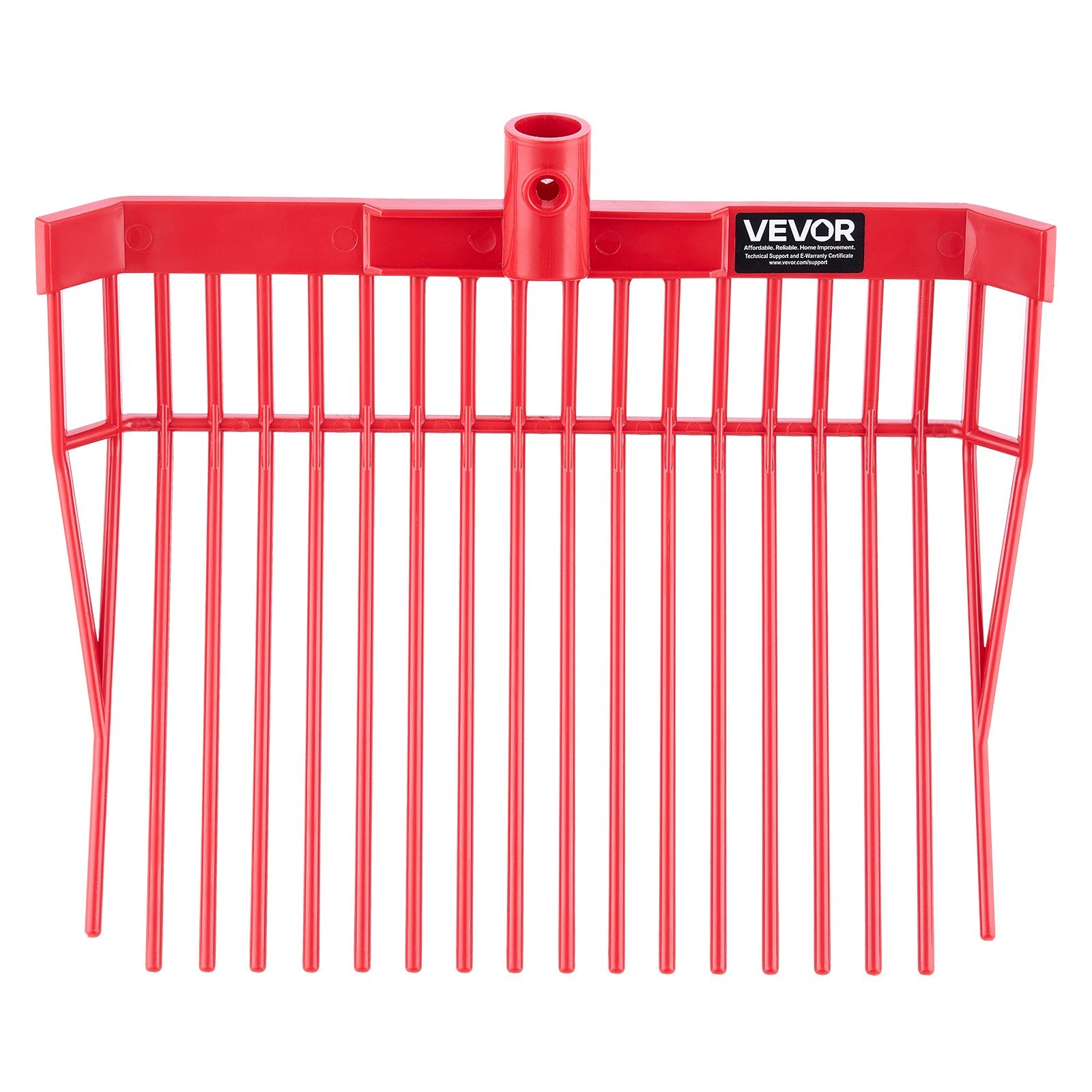 VEVOR 6Pcs Manure Fork Replacement Head 18 Tine Horse Stable Mulch Fork Heads