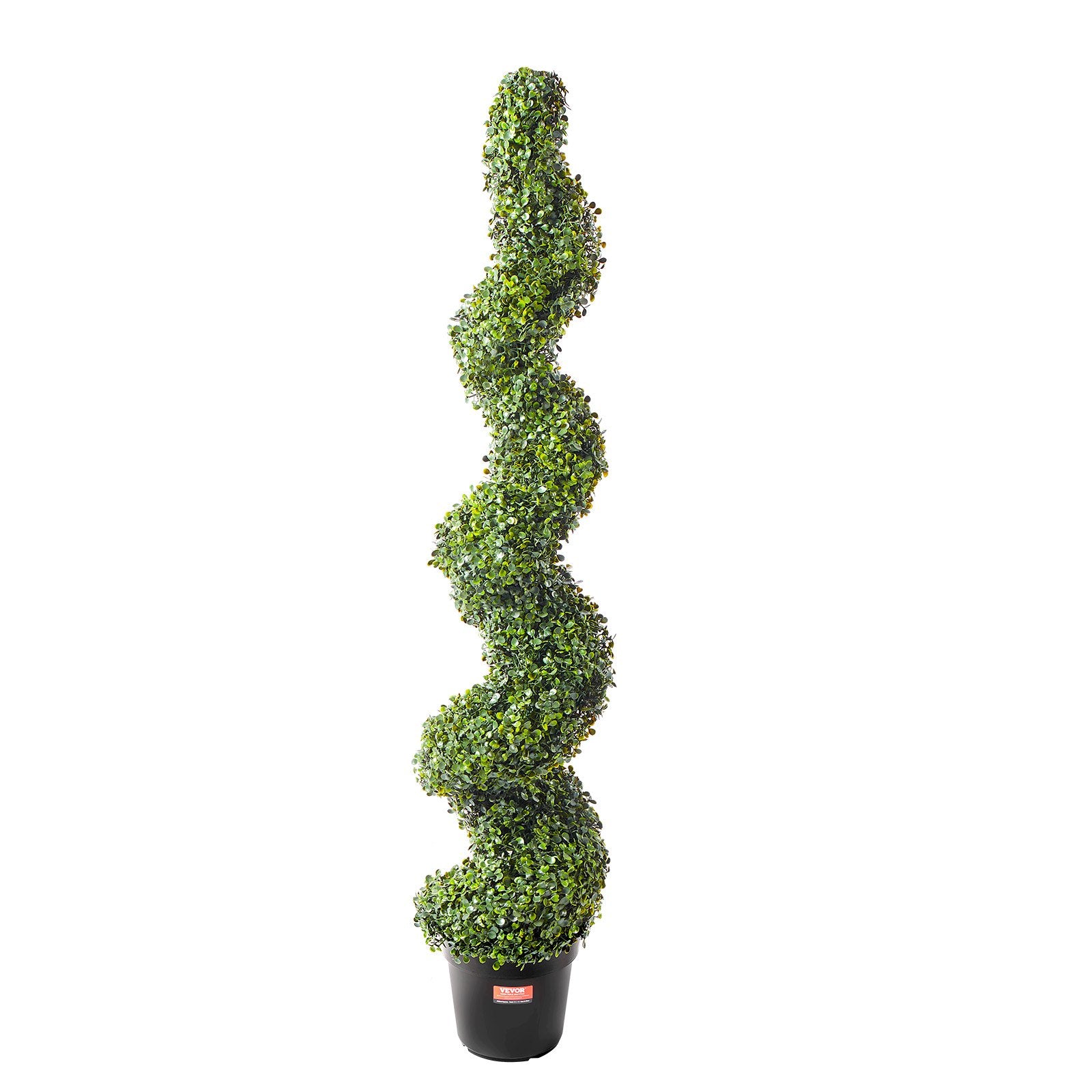 VEVOR 2 Pack 152.4cm Artificial Boxwood Topiary Tree Faux Plant UV Decor In/Outdoor