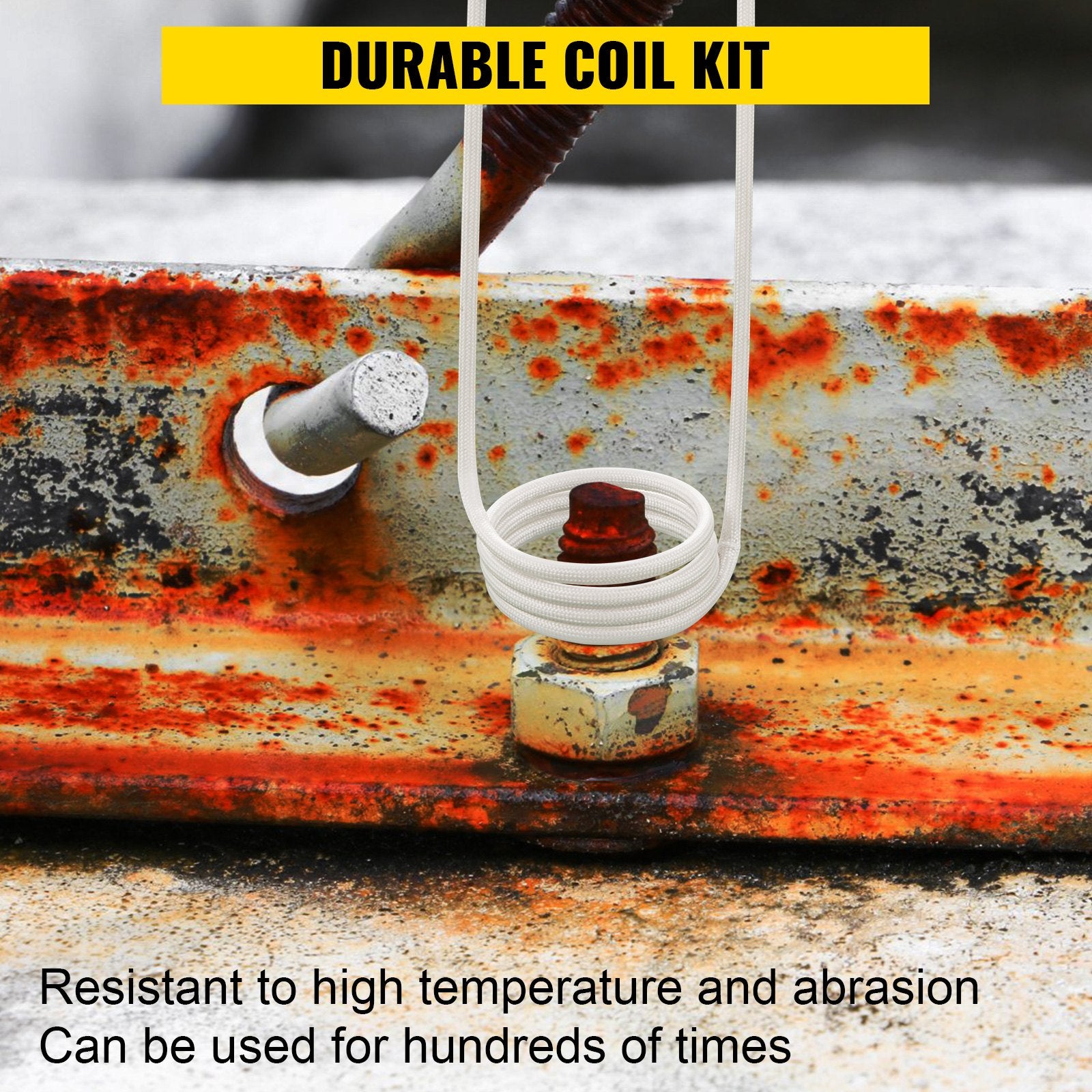 VEVOR Induction Heater Coil Kit Induction Coils 8PCS For Removing Rusty Bolts