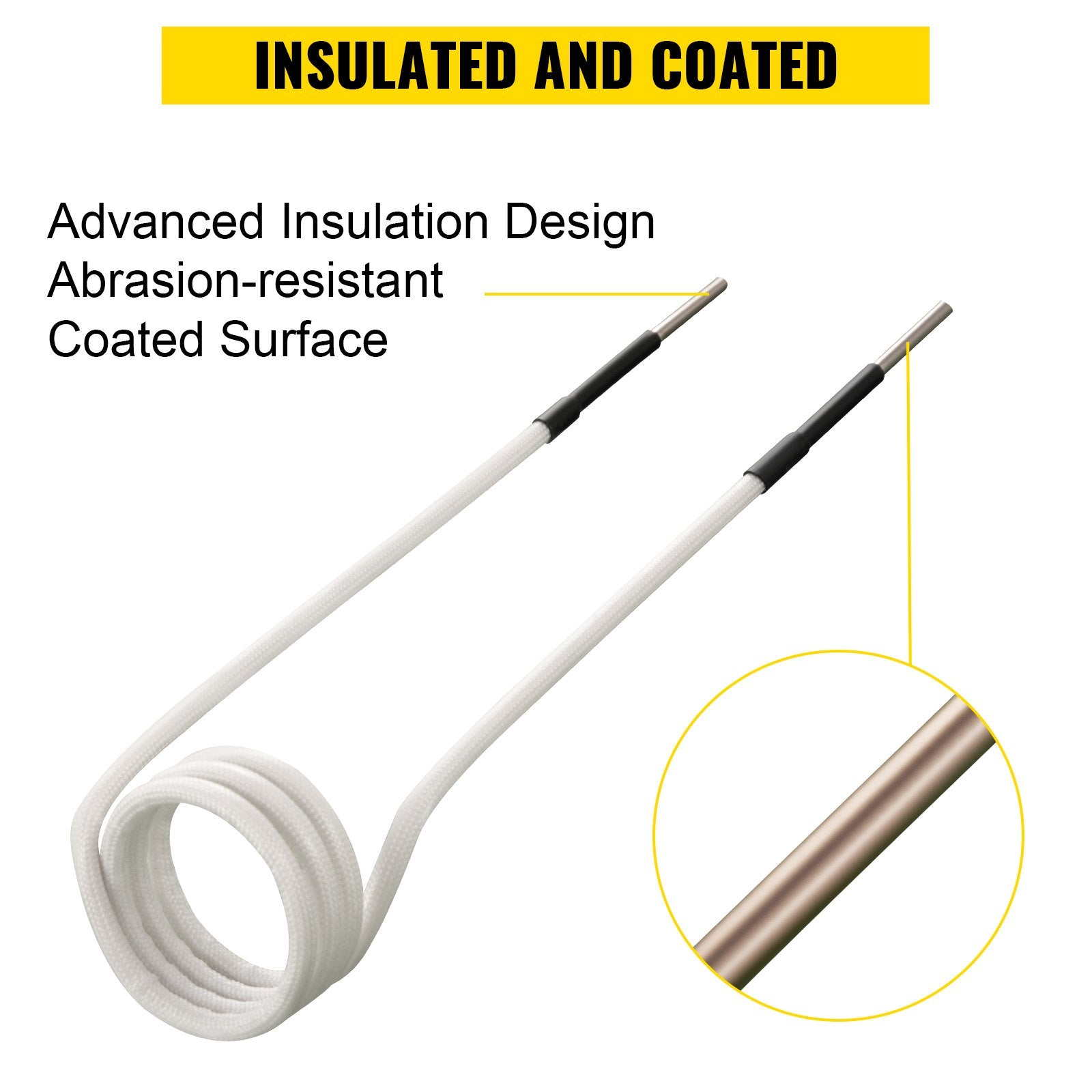 VEVOR Induction Heater Coil Kit Induction Coils 8PCS For Removing Rusty Bolts