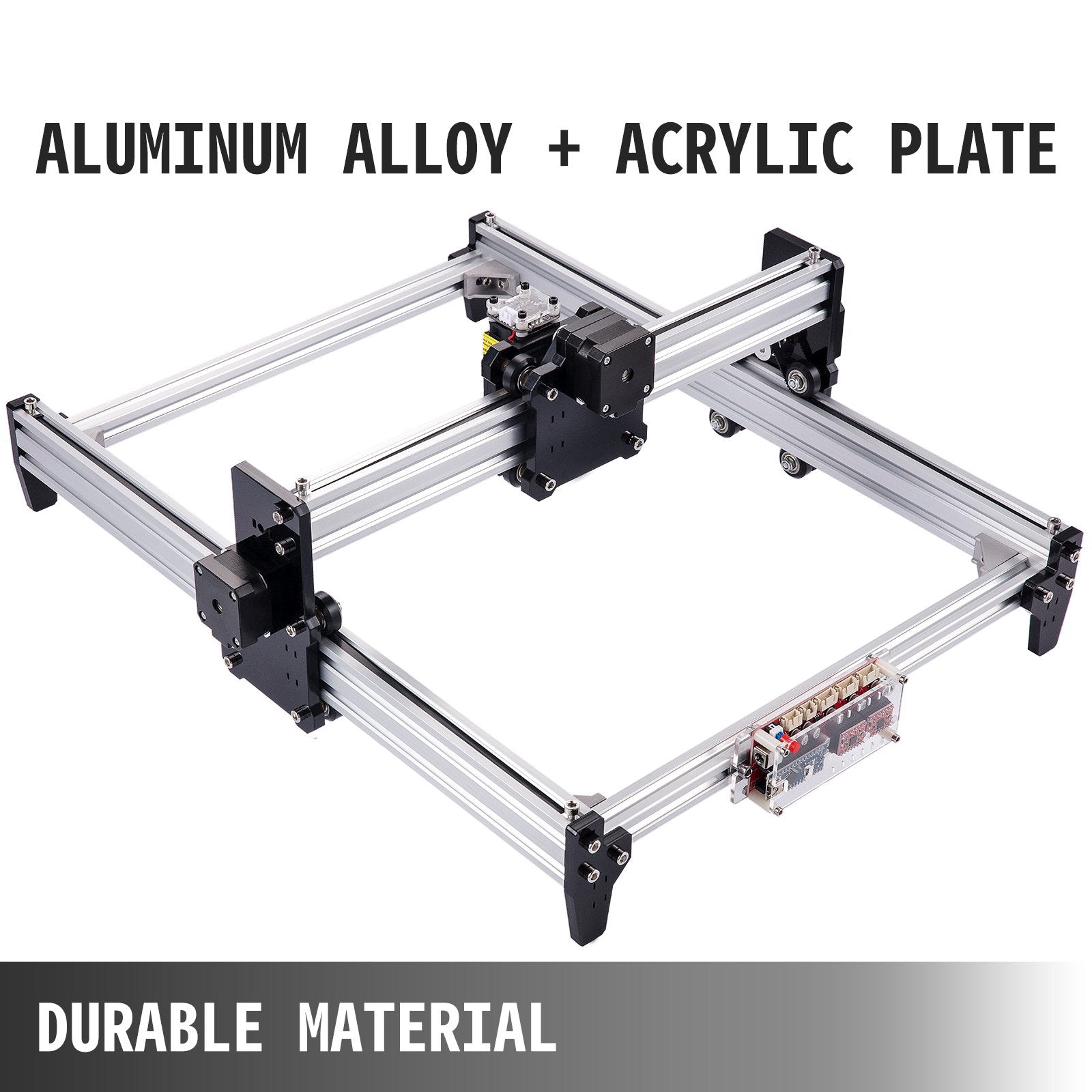 VEVOR CNC 3040 15000MW CNC Machine 395(X) x 285(Y)Mm Effective Working Area 3040 CNC Router Machine GRBL Control CNC Laser Engraver Machine with 2 Axis Milling Router