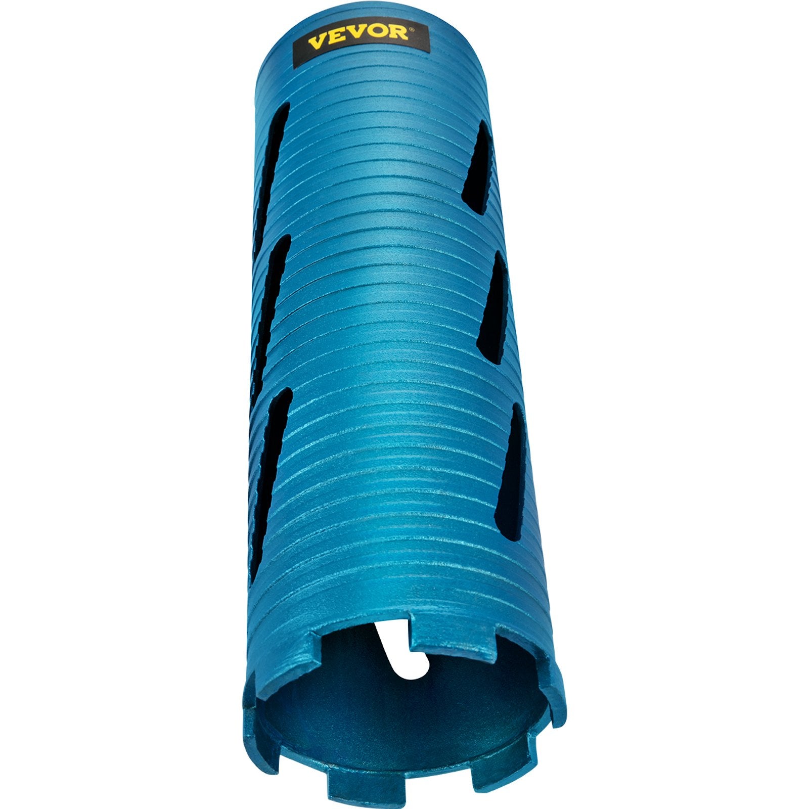 VEVOR Dry Core Drill Bit, 88.9 mm Diameter 11 Threaded, 241.3mm Depth Diamond Coring Bore Tool with a Pilot Bit & Blade, Masonry Hole Saw Bits for Hard Concrete Brick