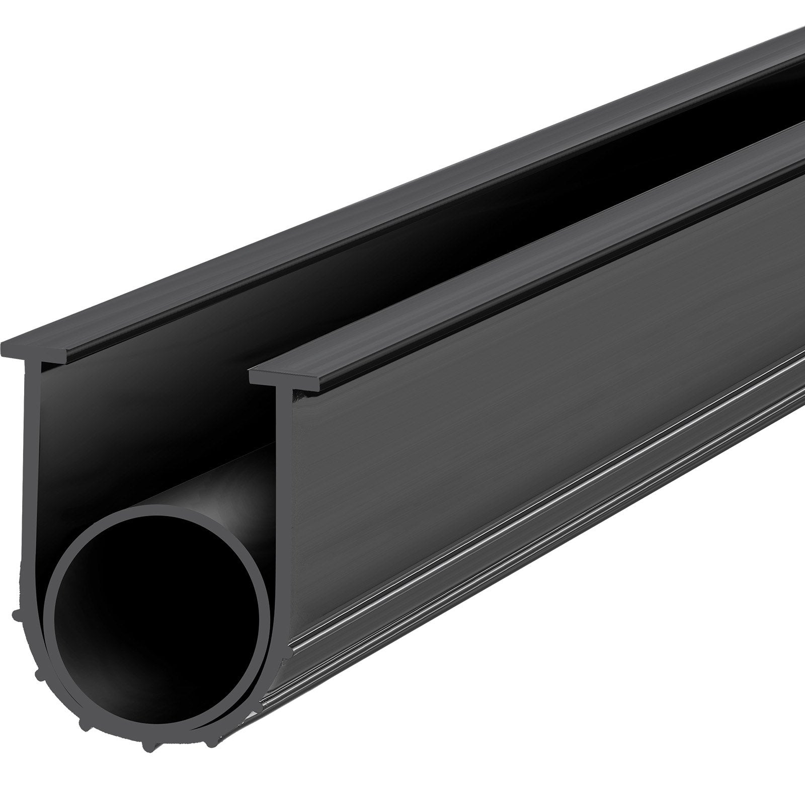 VEVOR Garage Door Seals Bottom Rubber, U Shape +O Ring Combination Garage Door Bottom Weather Seal, 16ft Weatherproofing Garage Door Seal, 5/16 inch T-ends and 3 3/4 inch Width, for Doors, Black