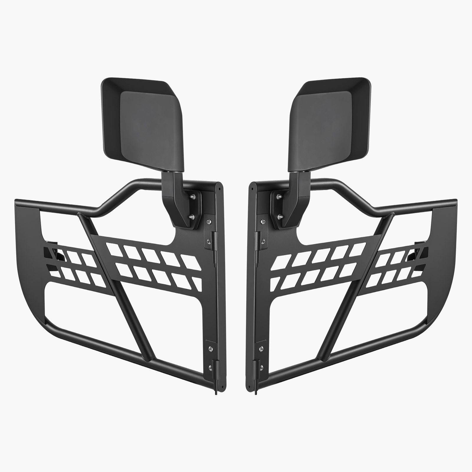VEVOR Jeep Tube Doors, 2-Door, Hunting Style Jeep Tubular Door with Heavy-Duty Hinges & OE Latch, Jeep Doors with Rear View Mirrors, Fit for 2018-2024 Jeep Wrangler JL & 2020-2024 Jeep Gladiator JT