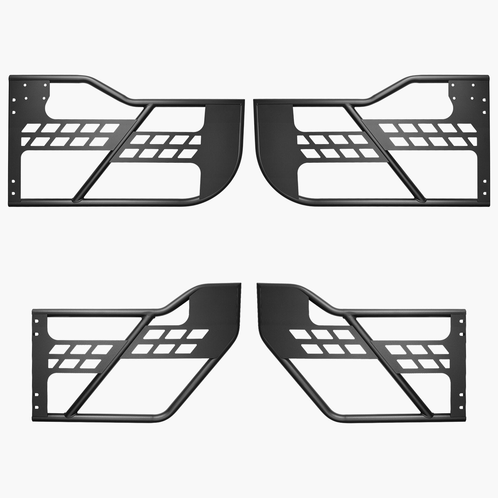 VEVOR Jeep Tube Doors, 4-Door, Hunting Style Jeep Tubular Door with Heavy-Duty Hinges & OE Latch, Jeep Doors with Rubber Pads, Fit for 2018-2024 Jeep Wrangler JL & 2020-2024 Jeep Gladiator JT