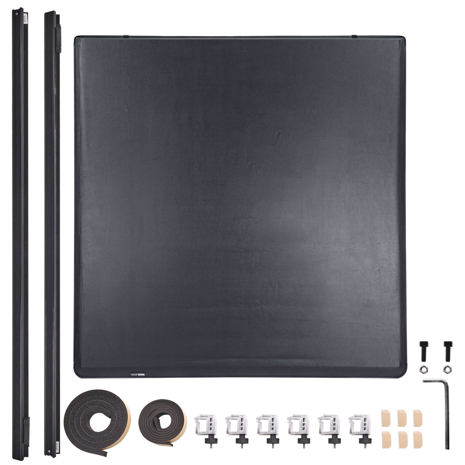 VEVOR Truck Bed Cover, Roll Up Truck Bed Tonneau Cover, Compatible with 2002-2018 Dodge Ram 1500, 2003-2024 2500 3500, 2019-2024 Classic, for 6.4 x 5.5 ft Bed, Soft PVC material, Roll Up Tonneau Cover