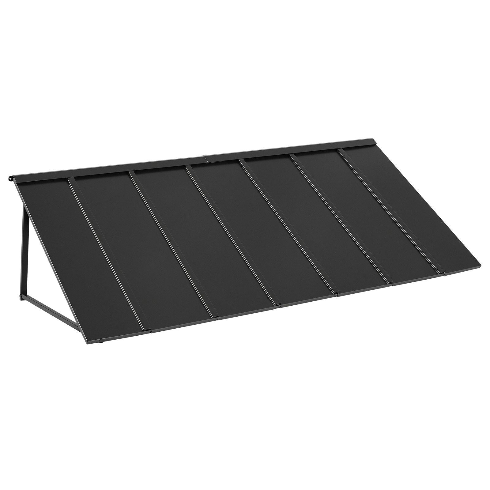 Fixed Metal Awning 2032 × 910 mm, Window Awning Door Canopy, Stable Triangle Steel Frame Exterior Awnings Rain, and Snow Sunlight Protection for Door Entrance, Windows, Porches, Balconies