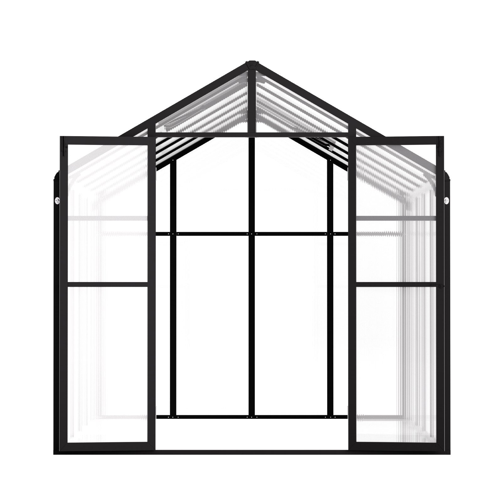VEVOR Polycarbonate Greenhouse 8 x 12 Ft Outdoor Walk-in Greenhouse for Garden