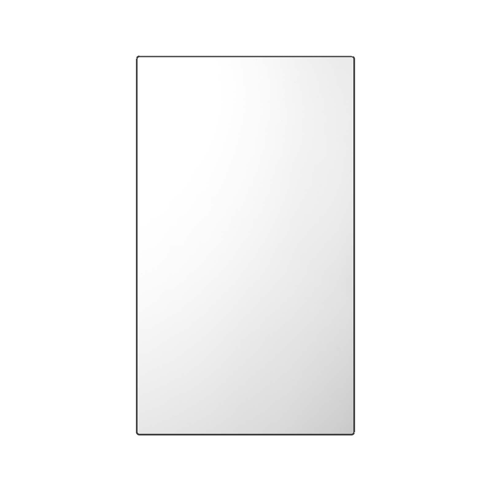 Medicine Cabinet, 14 x 24 inches, Medicine Cabinet for Bathroom with Mirror, Aluminum Frame Bathroom Wall Cabinet, 2-layer Adjustable Shelves, Recessed & Wall-mounted Installation