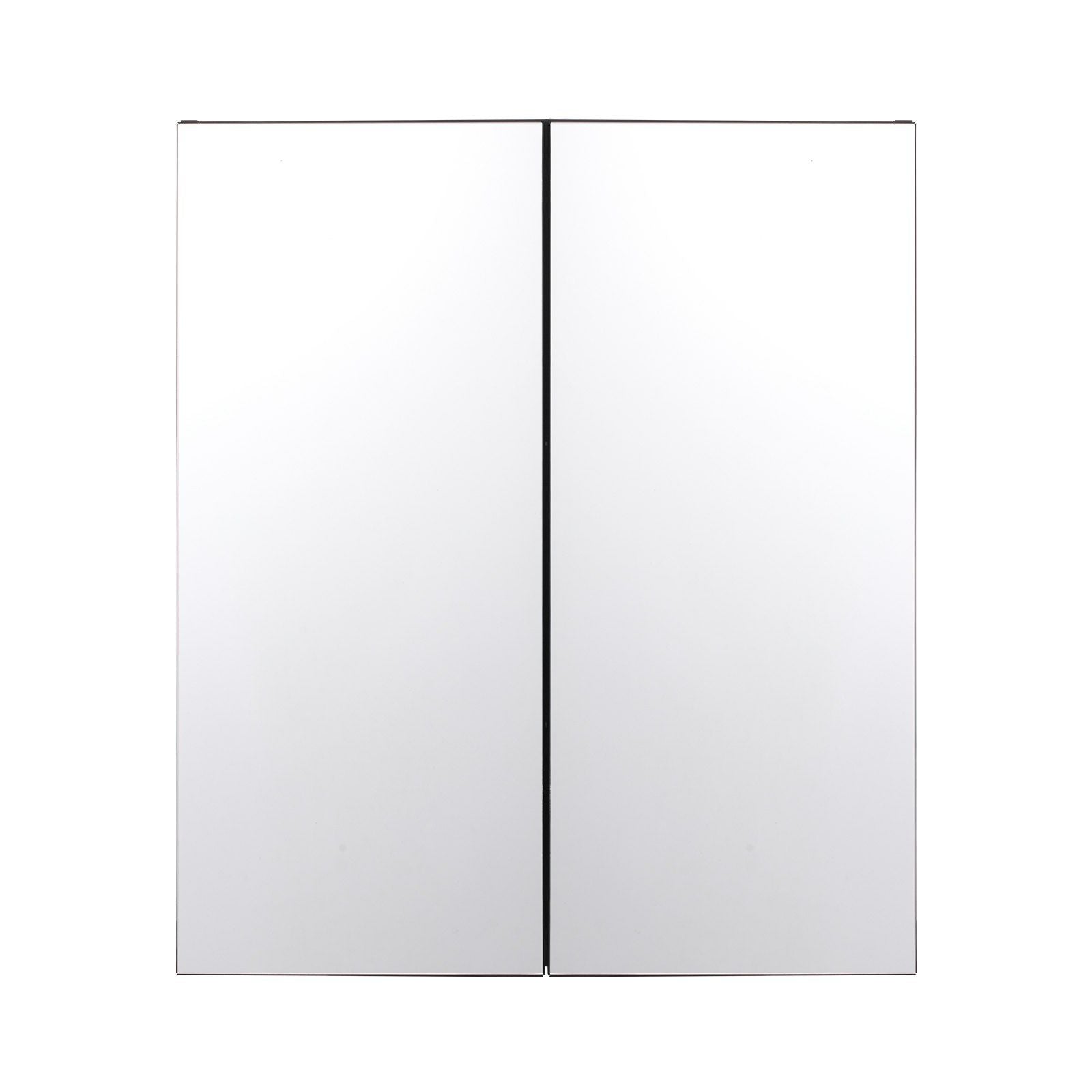 Medicine Cabinet, 26 x 30 inch, Medicine Cabinet for Bathroom with Mirror, Aluminum Frame Bathroom Wall Cabinet, 2-layer Adjustable Shelves, Recessed & Wall-mounted Installation