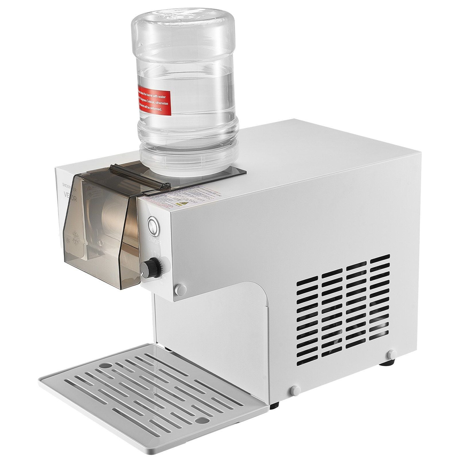Snowflake Ice Machine, 60KG/24H Snowflake Ice Maker, Ice-Shaver Machine with Stainless Steel Blade, Electric Snow Cone Maker with 1.8L Tank, 90S Fast Pre-Cooling, for Home & Small Gatherings
