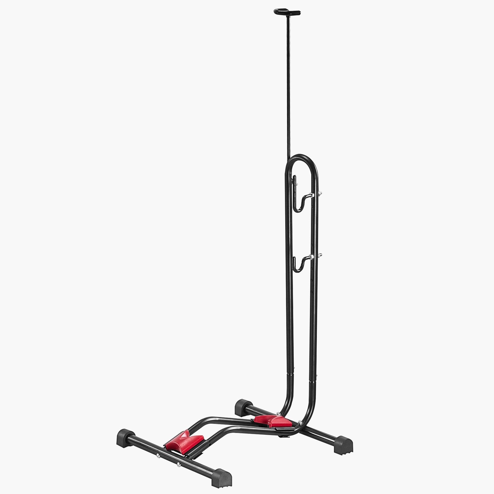 VEVOR Bike Rack, Upright Bike Stand Floor for 406.4 to 700 mm Mountain & Road Bikes, Vertical & Horizontal Bicycle Stand for Secure Parking and Storage in Garage, Truck Bed, Indoor, Outdoor, Black