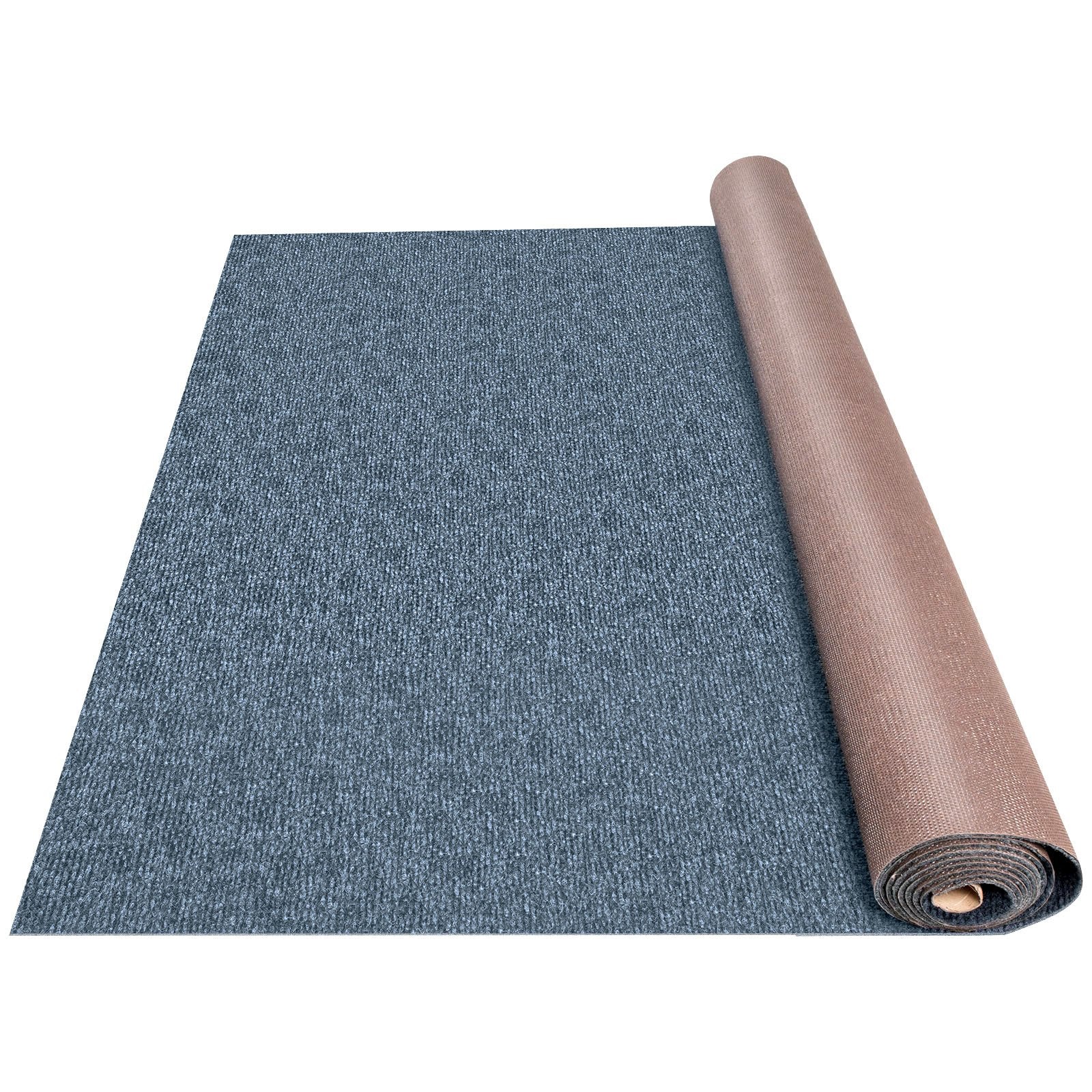 VEVOR Marine Carpet 6x13ft Boat Area Rug Roll Cutpile In/Outdoor Patio Deck Gray, 1.8x4m