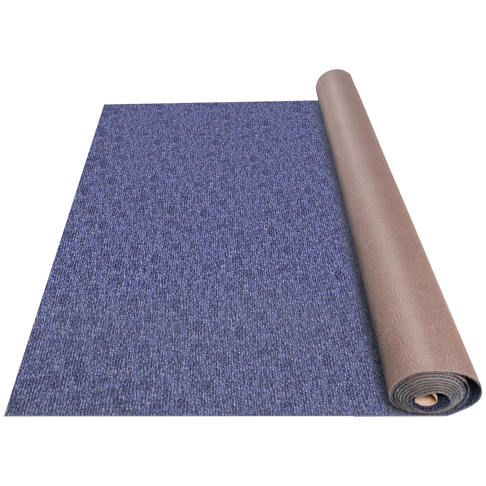 VEVOR Deep Blue Marine Carpet 6 ft x 29.5 ft Marine Carpeting Marine Grade Carpet for Boats with Waterproof Back Outdoor Rug for Patio Porch Deck Garage Outdoor Area Rug Runner Non-Slide Porch Rug, 1.8x9m