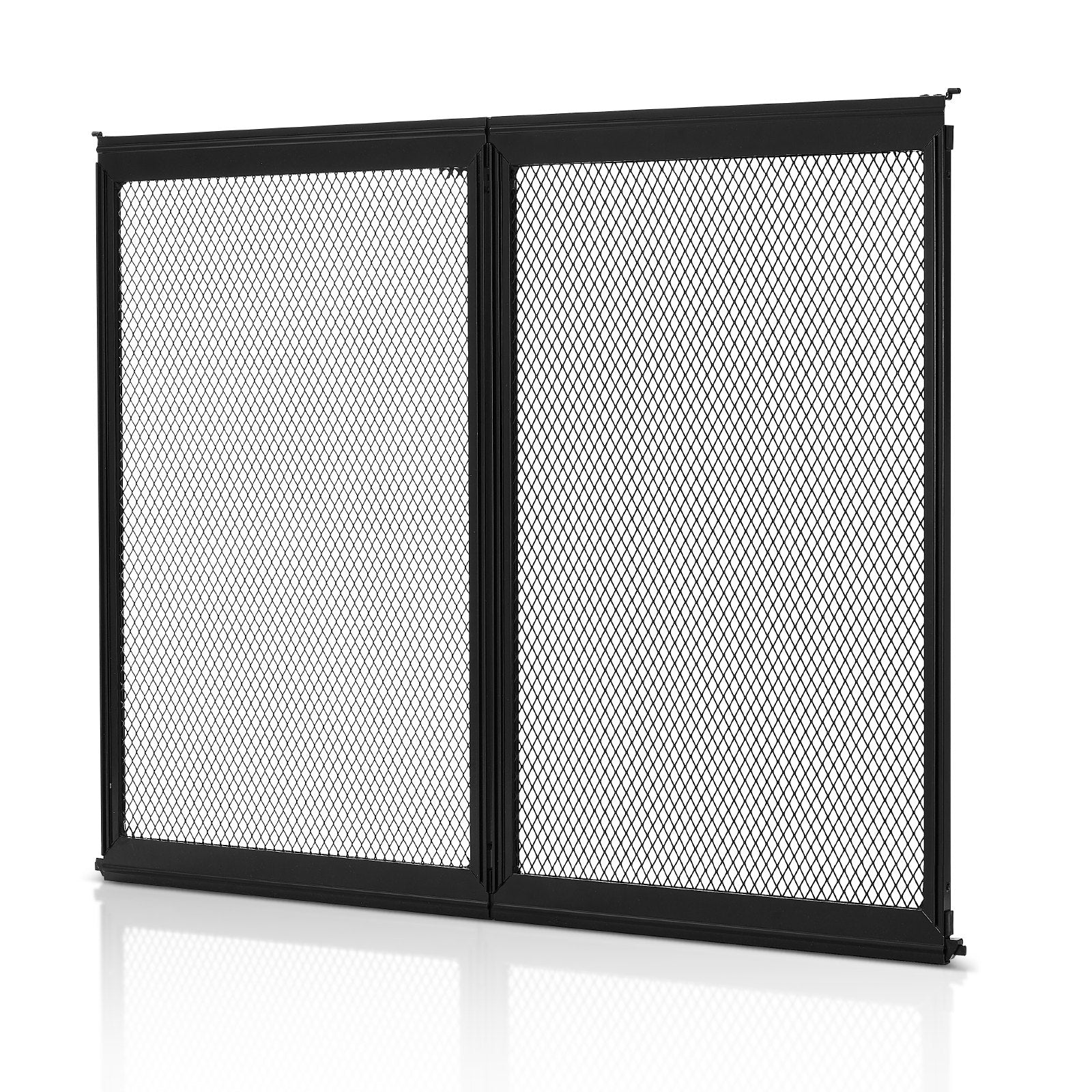 VEVOR RV Screen Door Protector, 622.3 x 508 mm Door Grille, Easy to Install and Disassemble, Reinforced Breathable Protective Mesh, Aluminum Alloy Camper RV Entry Protector for Pet Protection, Black
