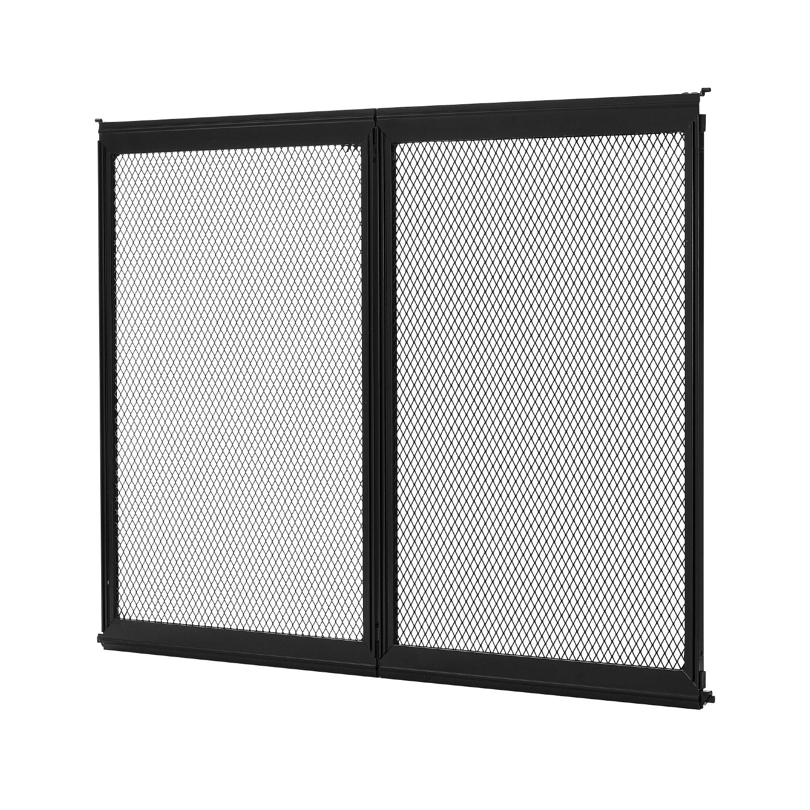 VEVOR RV Screen Door Protector, 622.3 x 508 mm Door Grille, Easy to Install and Disassemble, Reinforced Breathable Protective Mesh, Aluminum Alloy Camper RV Entry Protector for Pet Protection, Black