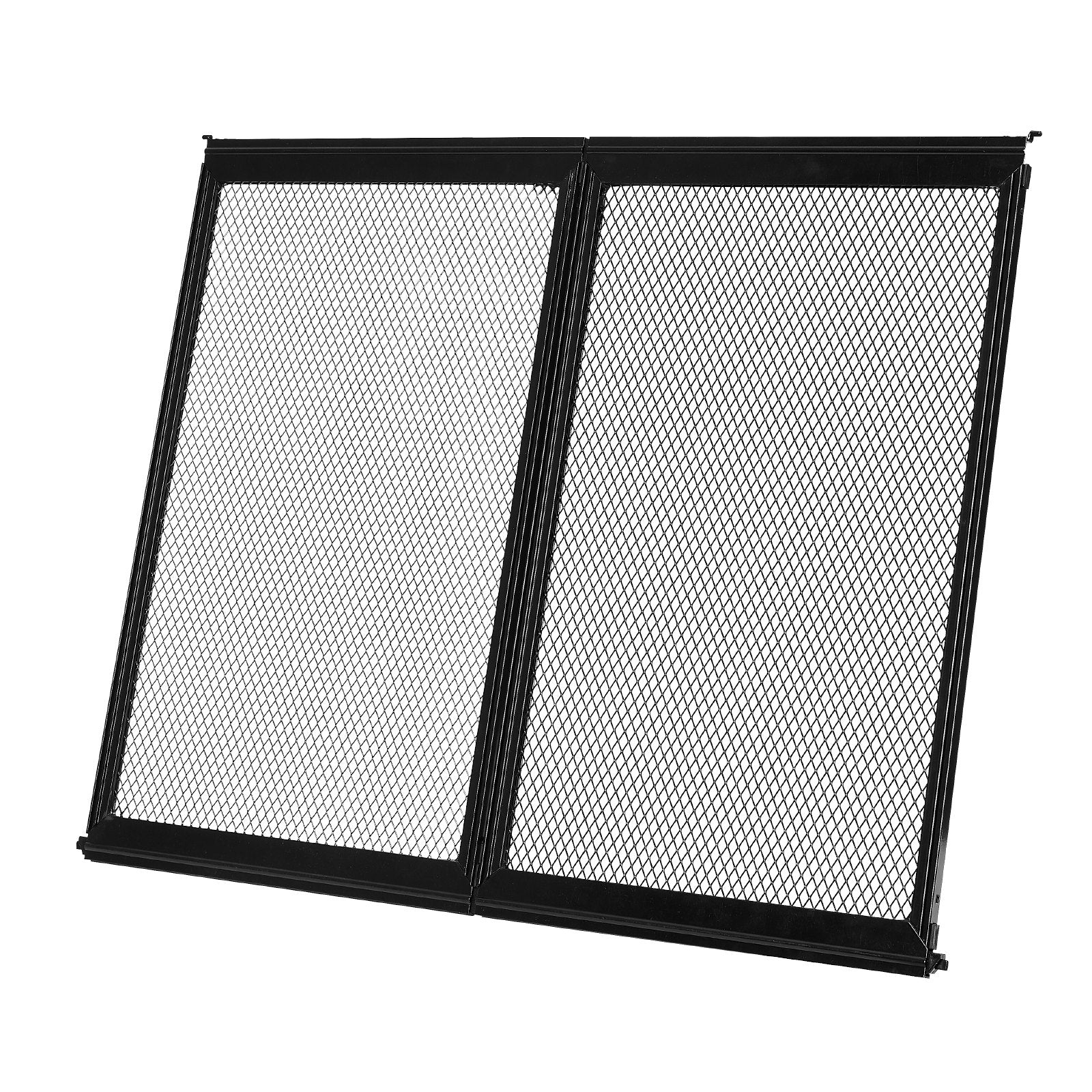 VEVOR RV Screen Door Protector, 622.3 x 508 mm Door Grille, Easy to Install and Disassemble, Reinforced Breathable Protective Mesh, Aluminum Alloy Camper RV Entry Protector for Pet Protection, Black