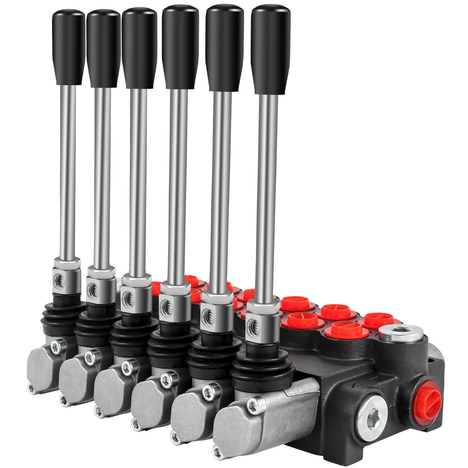 Hydraulic Directional Control Valve, 6 Spool Hydraulic Spool Valve, 11 GPM Hydraulic Loader Valve, 3600 PSI Directional Control Valve, Hydraulic Valves And Controls For Tractors Loaders Tanks