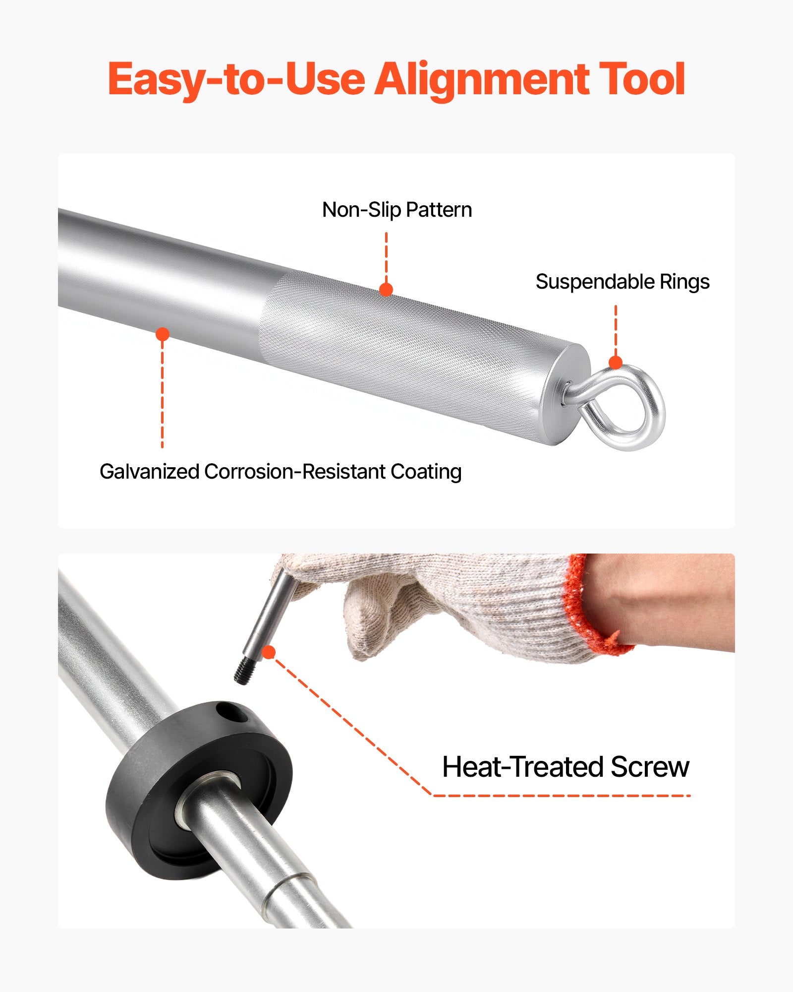 VEVOR Mercruiser Alignment Tool & Gimbal Bearing Puller Set, Compatible with Mercruisers, OMC, Volvo Cobra Bell Housings, Engine Alignment Tool, Bearing Puller Seal Bellow Expander Tools Easy-to-Use