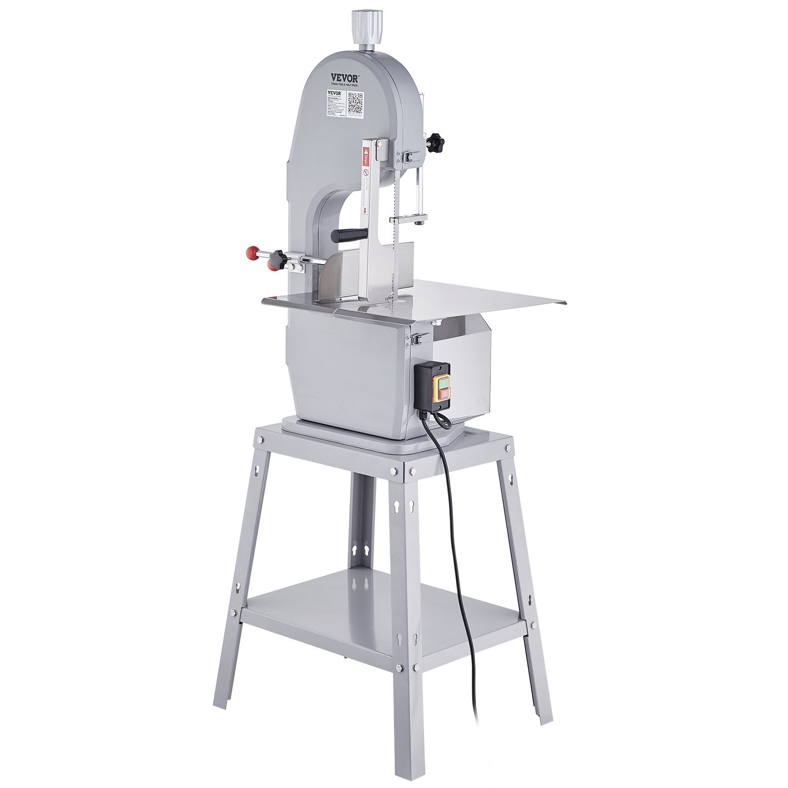 VEVOR 1500W Commercial Electric Meat Bandsaw Stainless Steel Bone Sawing Machine