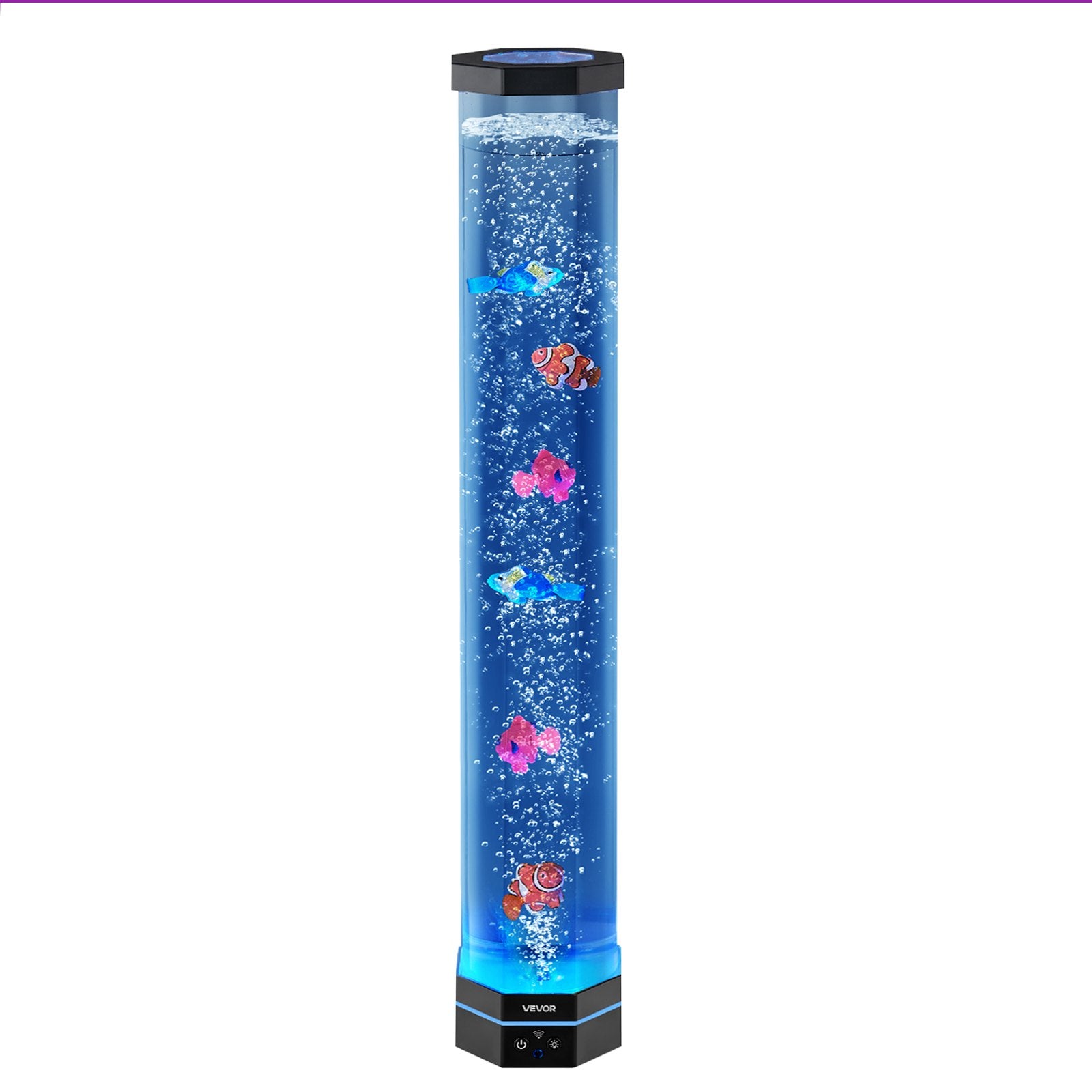 VEVOR Bubble Tube Lamp 16 Color 80 cm Sensory Aquarium Lamp for Relief Calming