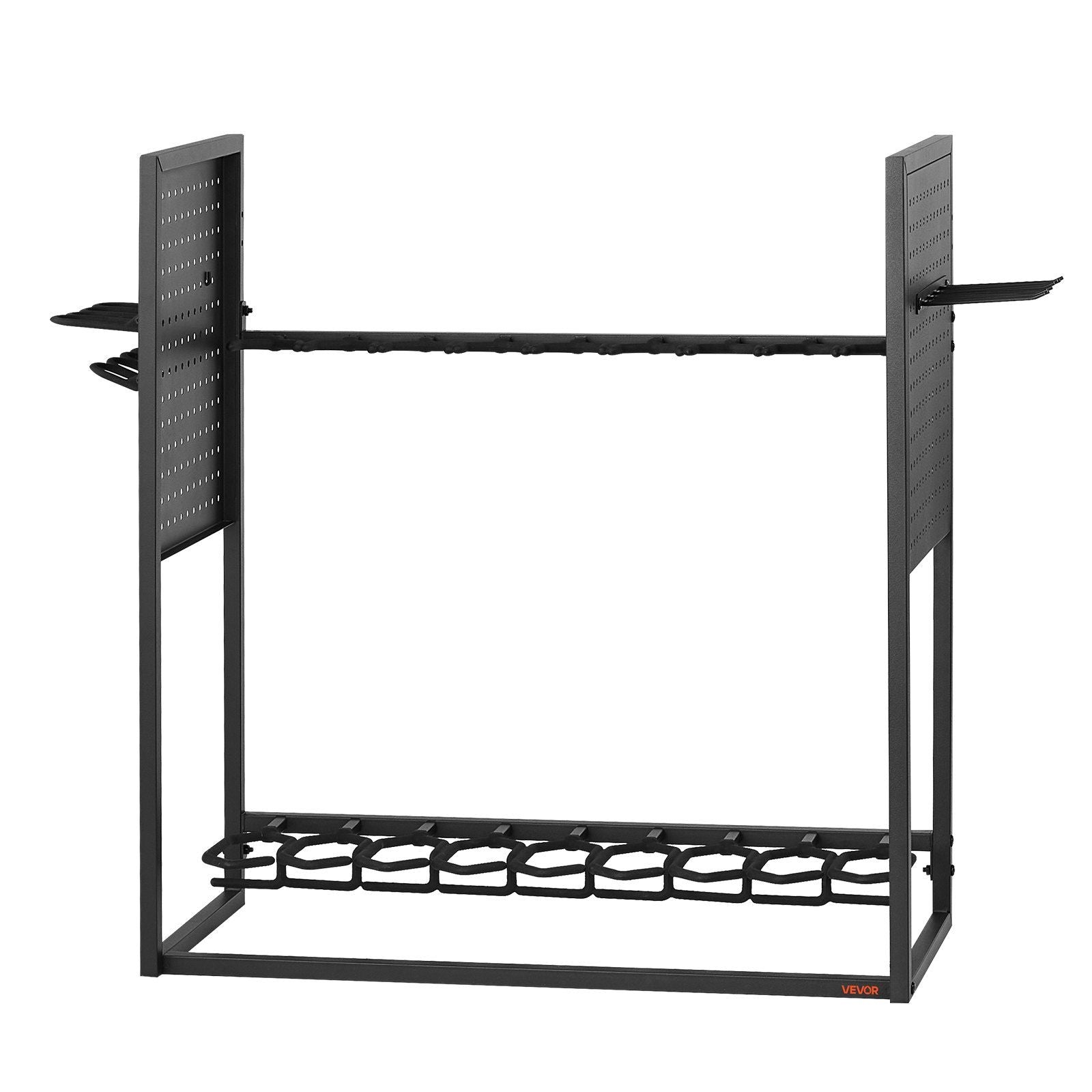 Gun Rack, Floor Standing, Indoor Heavy Duty Steel Rifle Shotgun Rack Stand, Freestanding Gun Display Storage with Magazine Holder, Holds up to 9 Rifles and 4 Pistols, for Home Garage Storage