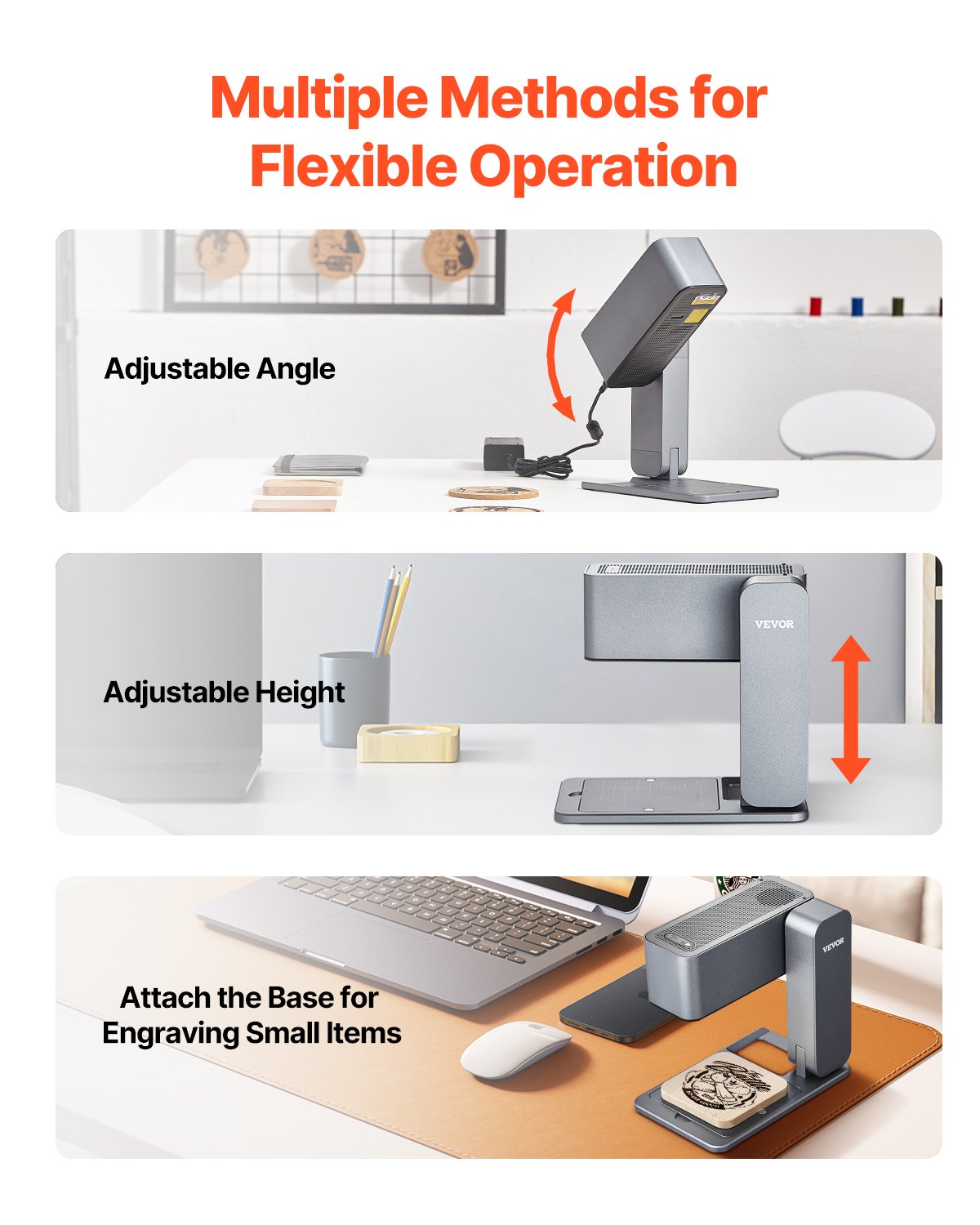 VEVOR Portable Laser Engraver 600 mm/s 5W High Speed Handheld Engraving Machine