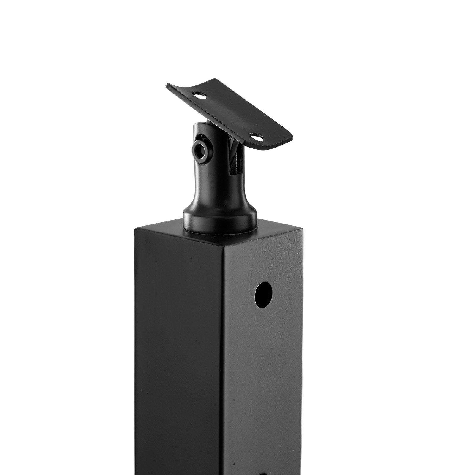 VEVOR Cable Railing Post Level Deck Stair Post 42 x 1.97 x 1.97" Cable Handrail Post Stainless Steel Brushed Finishing Deck Railing Pre-Drilled Pickets with Mounting Bracket Stair Railing Kit Black 106.7*5*5cm