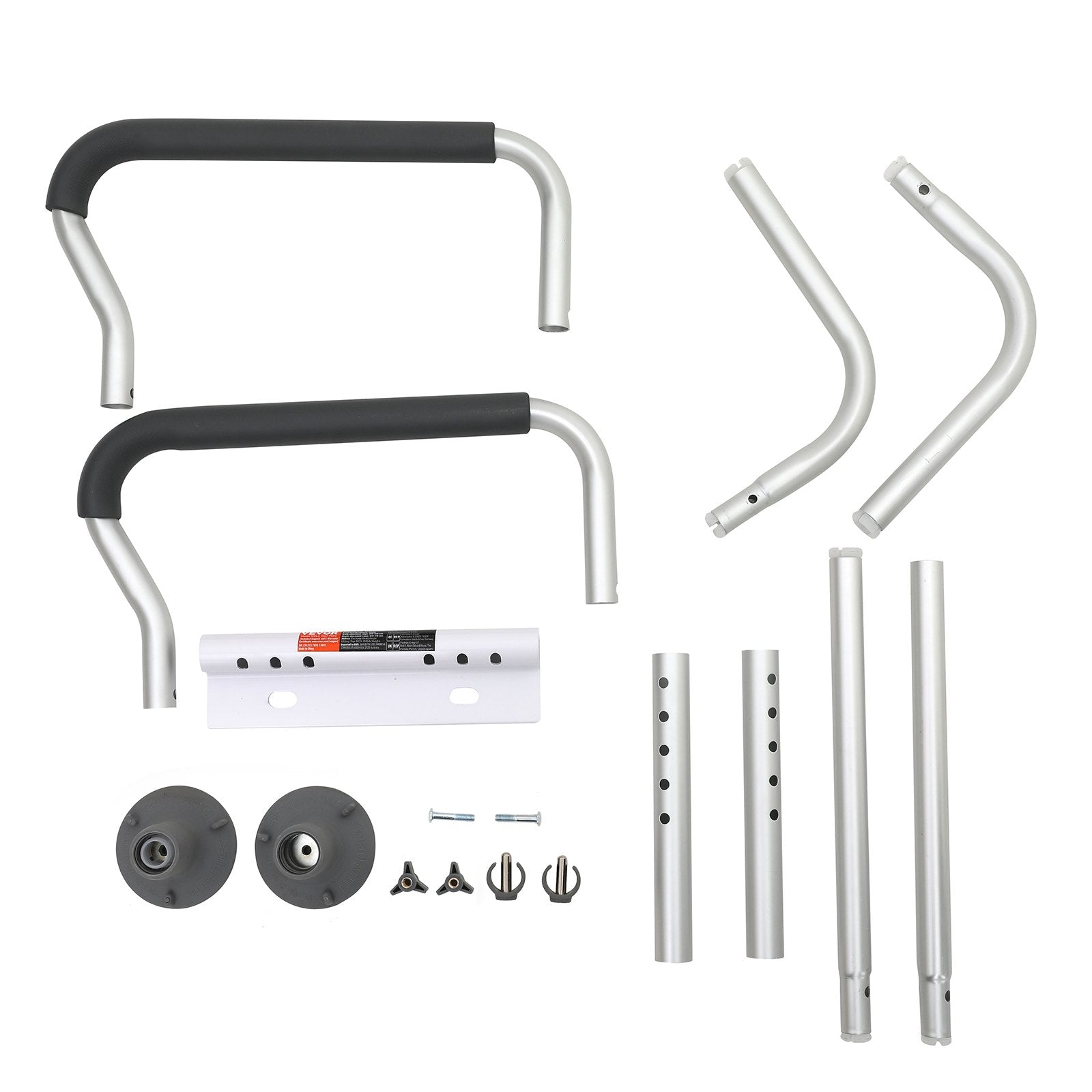 VEVOR Toilet Safety Rail, Bathroom Toilet Seat Frame, Adjustable Width & Height Fit Most Toilets, Supports 136 kg, Toilet Handles Grab Bars with Padded Armrests for Handicap, Disabled, Seniors