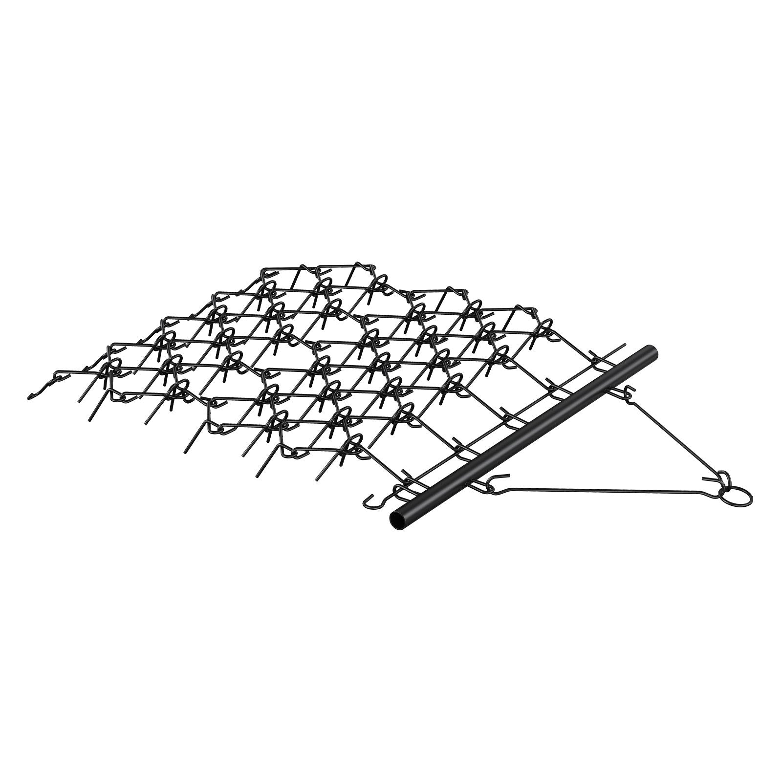 VEVOR Drag Harrow, 4'x4' Heavy-Duty Chain Harrow with 69 Teeth, ATV UTV Tractor Attachments Field Drag Mat for Sod Prepping, Seeding Lawns, Landscape Leveling, Harrow Rake for Gravel Driveway Yard