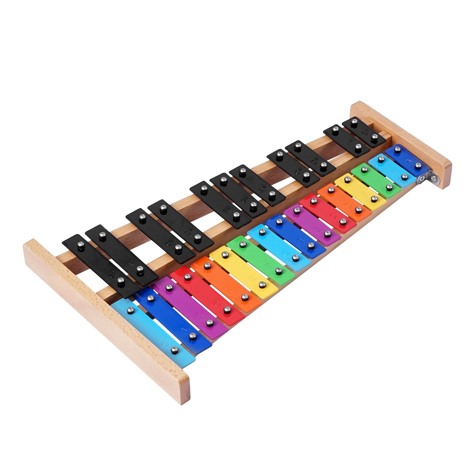 VEVOR Glockenspiel Xylophone, 27 Notes, Professional Xylophone Percussion Instrument, with Colorful Metal Keys, Includes 4 Mallets, Carrying Bag, Beginner Musical Instrument Kit for Adults and Kids