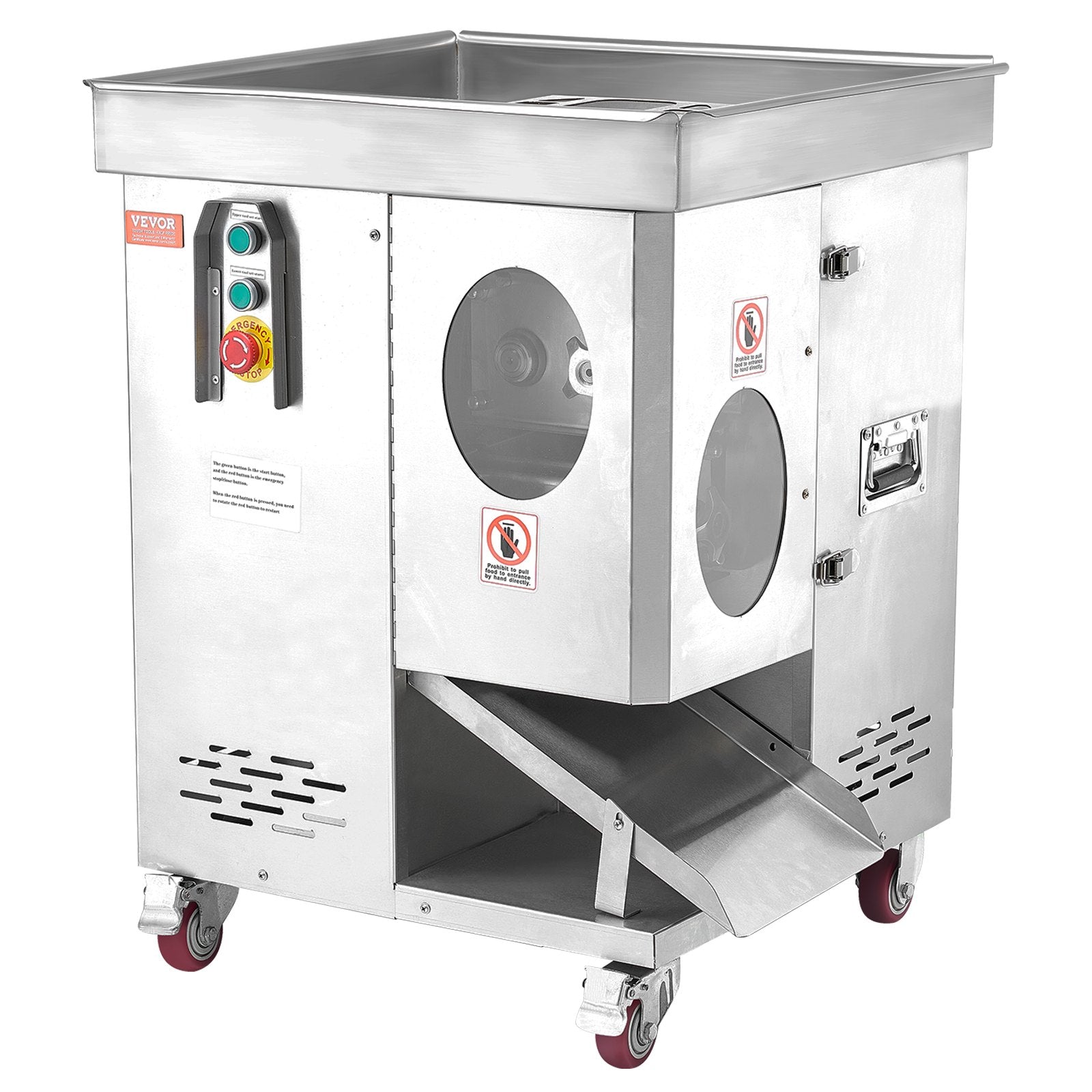 VEVOR Electric Meat Cutter Machine 1100W Commercial Meat Slicer Cutting Machine