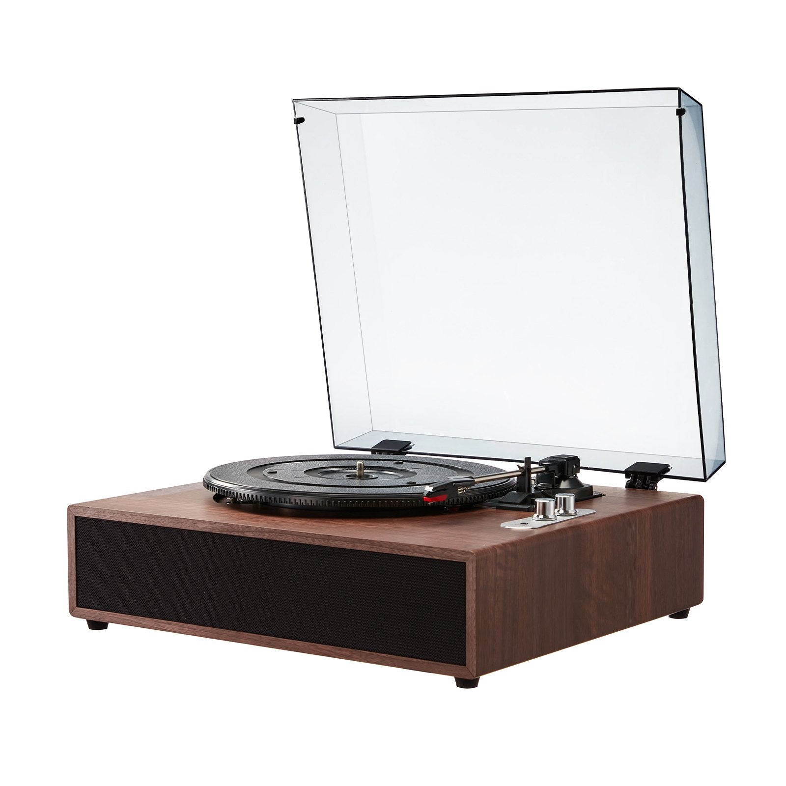 VEVOR Bluetooth Vinyl Record Player 3-Speed Belt Driven Turntable 10W Speakers