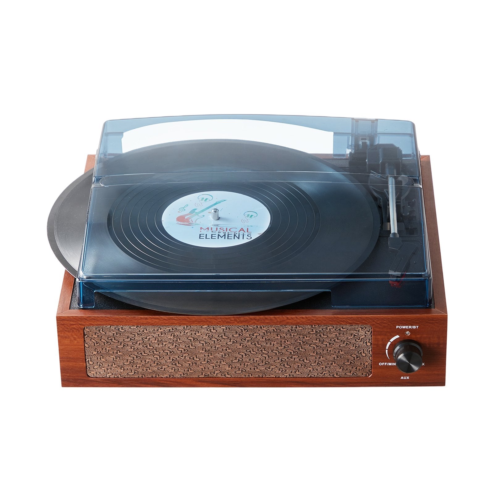 VEVOR Bluetooth Vinyl Record Player 3-Speed Belt Driven Turntable 5W Speakers