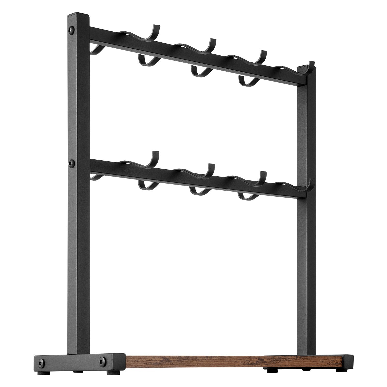 VEVOR Coffee Mug Holder for Countertop 16 Hooks Cup Rack with Wood Storage Base