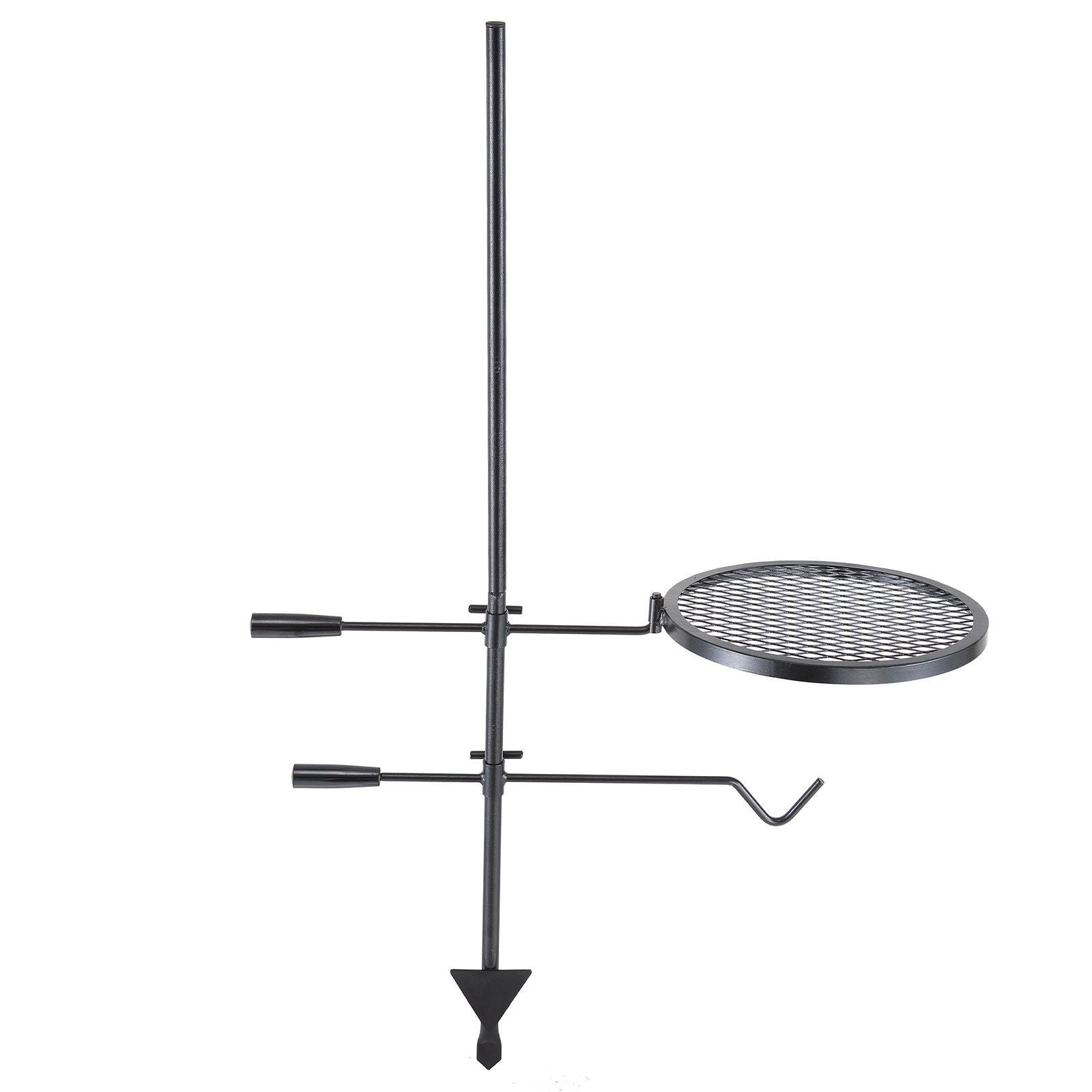 Swivel Campfire Grill Heavy Duty Steel Open Fire Cooking Grate Adjustable