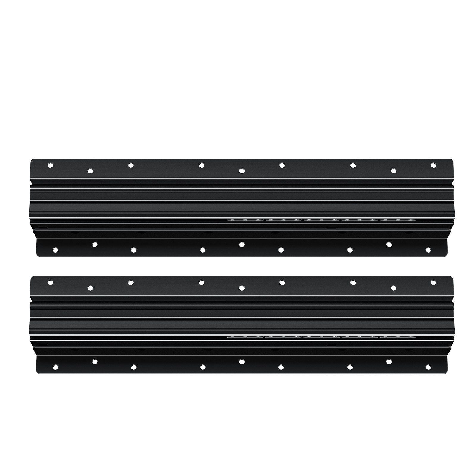 Undermount Drawer Slides, 16 inch, Full Extension Ball Bearing Under Stair Cabinet Rails, 260 LB Load Capacity Heavy Duty Bottom Stair Cabinet Glides Track Runners,for DIY Replacement, Black