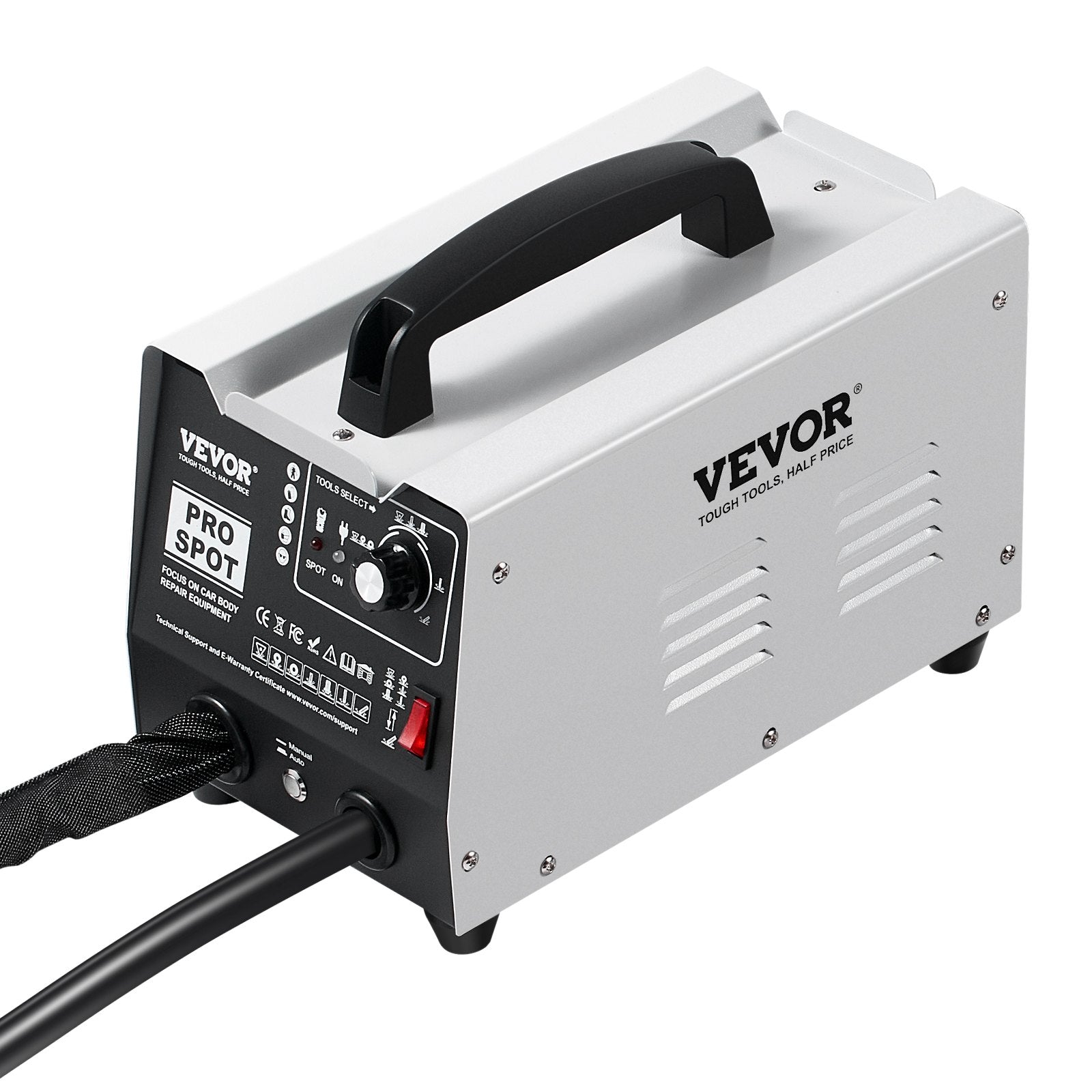 VEVOR Stud Welder Dent Repair Kit, 1.8KW Spot Welder Dent Puller with Auto/Manual Welding & 7 Versatile Modes, Auto Body Spot Welding Dent Puller Machine for Car, Truck Dent Repair